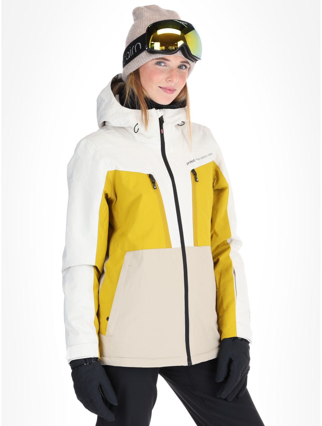 Protest, PRTCALIDA ski jacket women Kitoff White white 