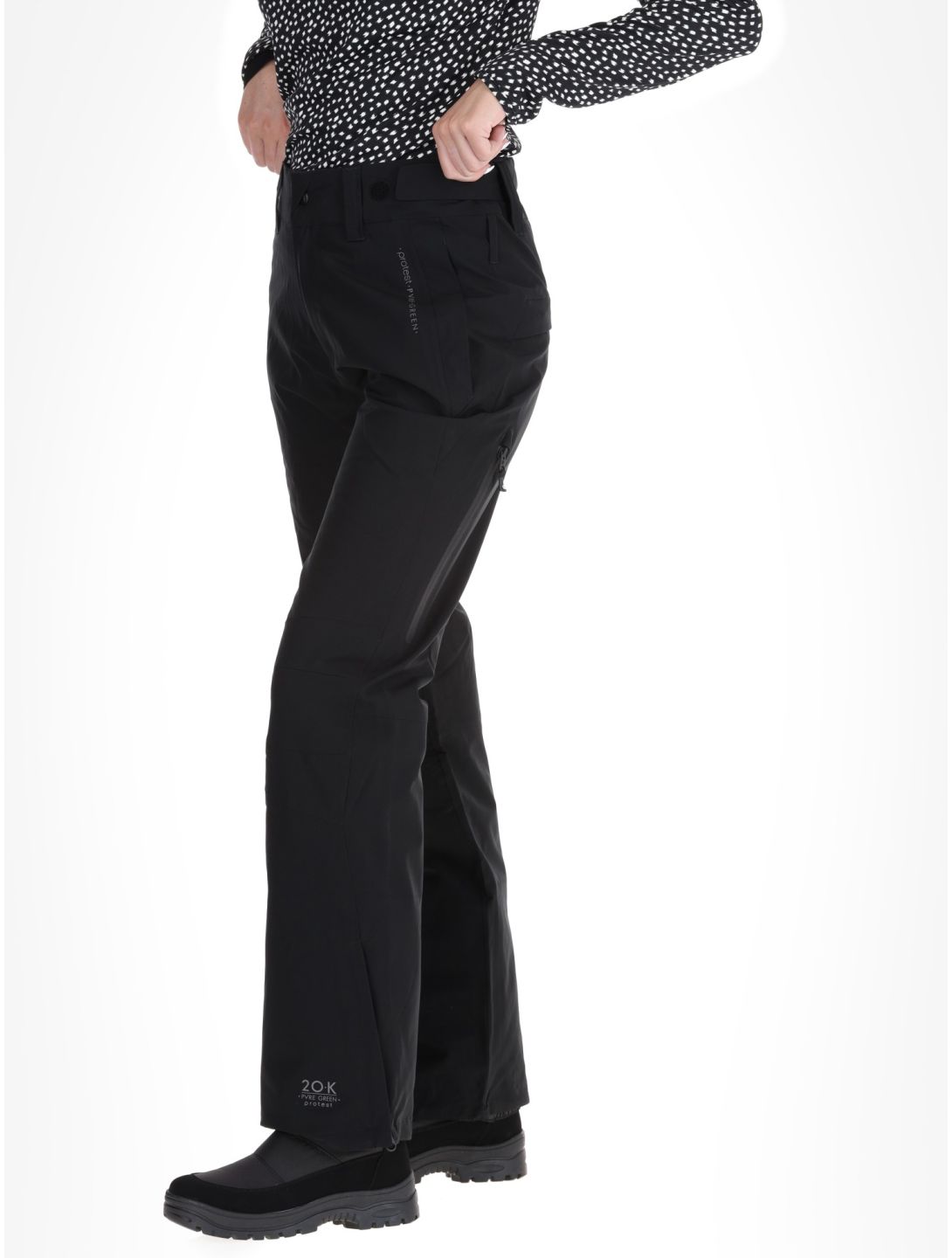 Protest, PRTCARMACKOS ski pants women True Black black 