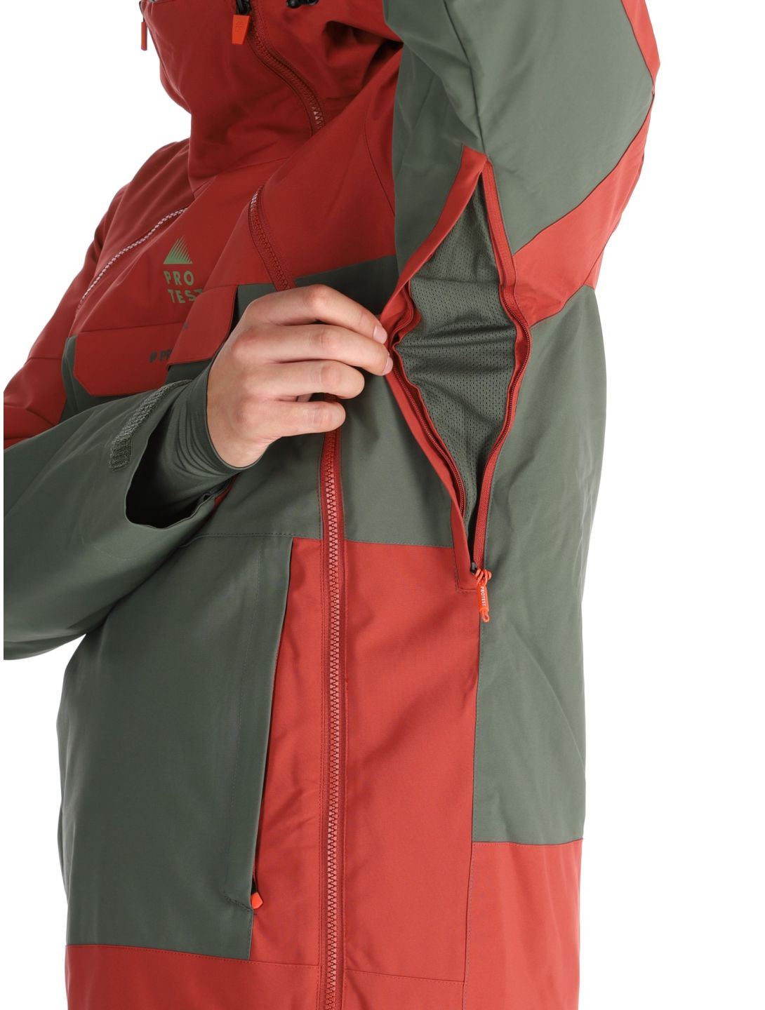 Protest, PRTDAZZLE ski jacket men Barn Red green, red 