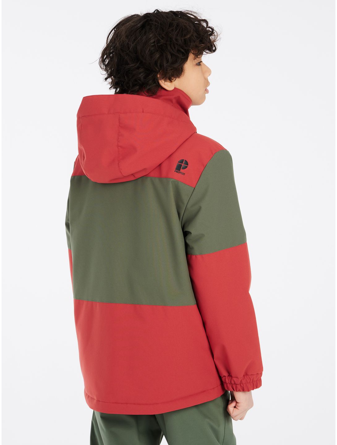 Protest, PRTDECKS JR ski jacket kids Barn Red green, red 