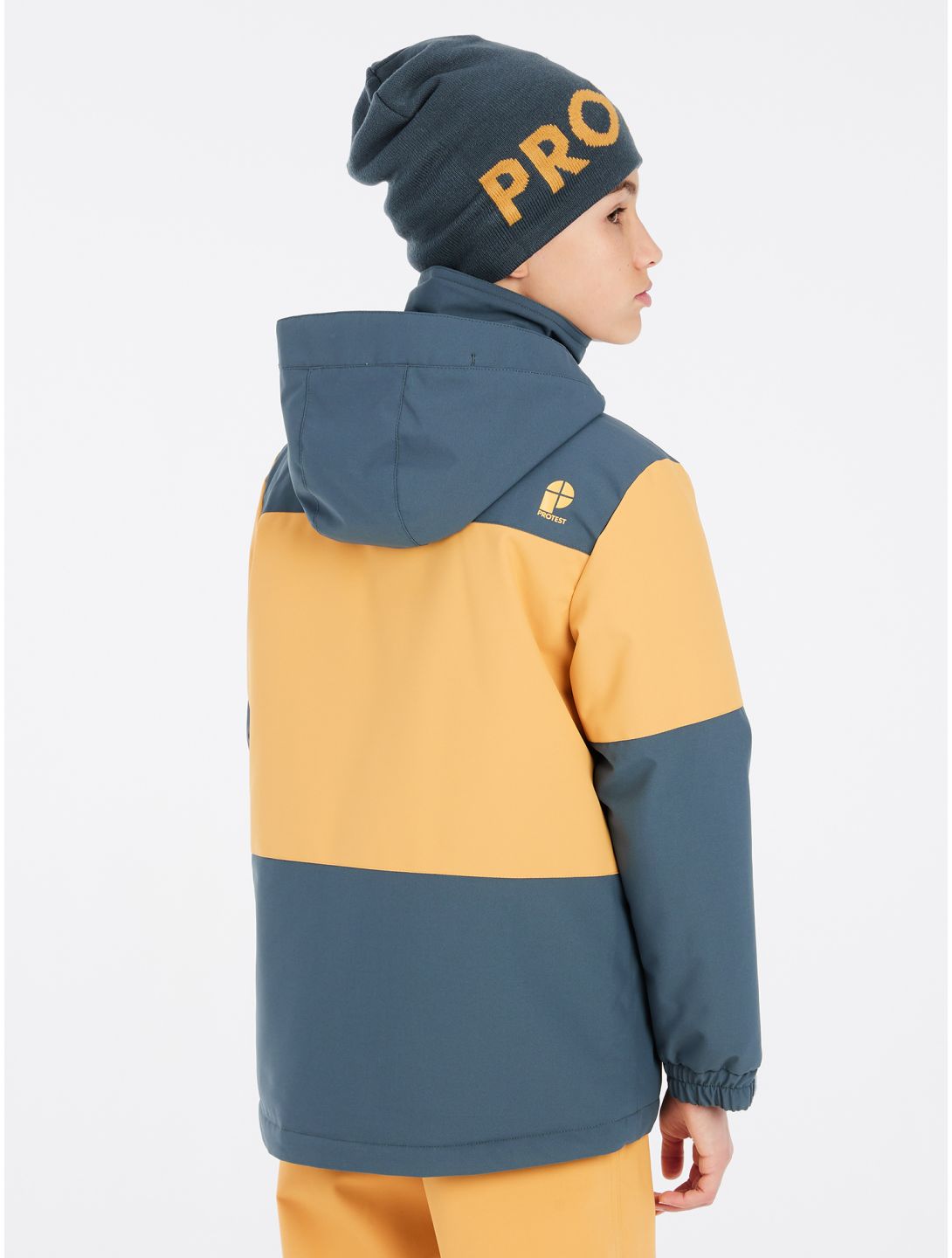 Protest, PRTDECKS JR ski jacket kids Yale Blue blue, yellow 