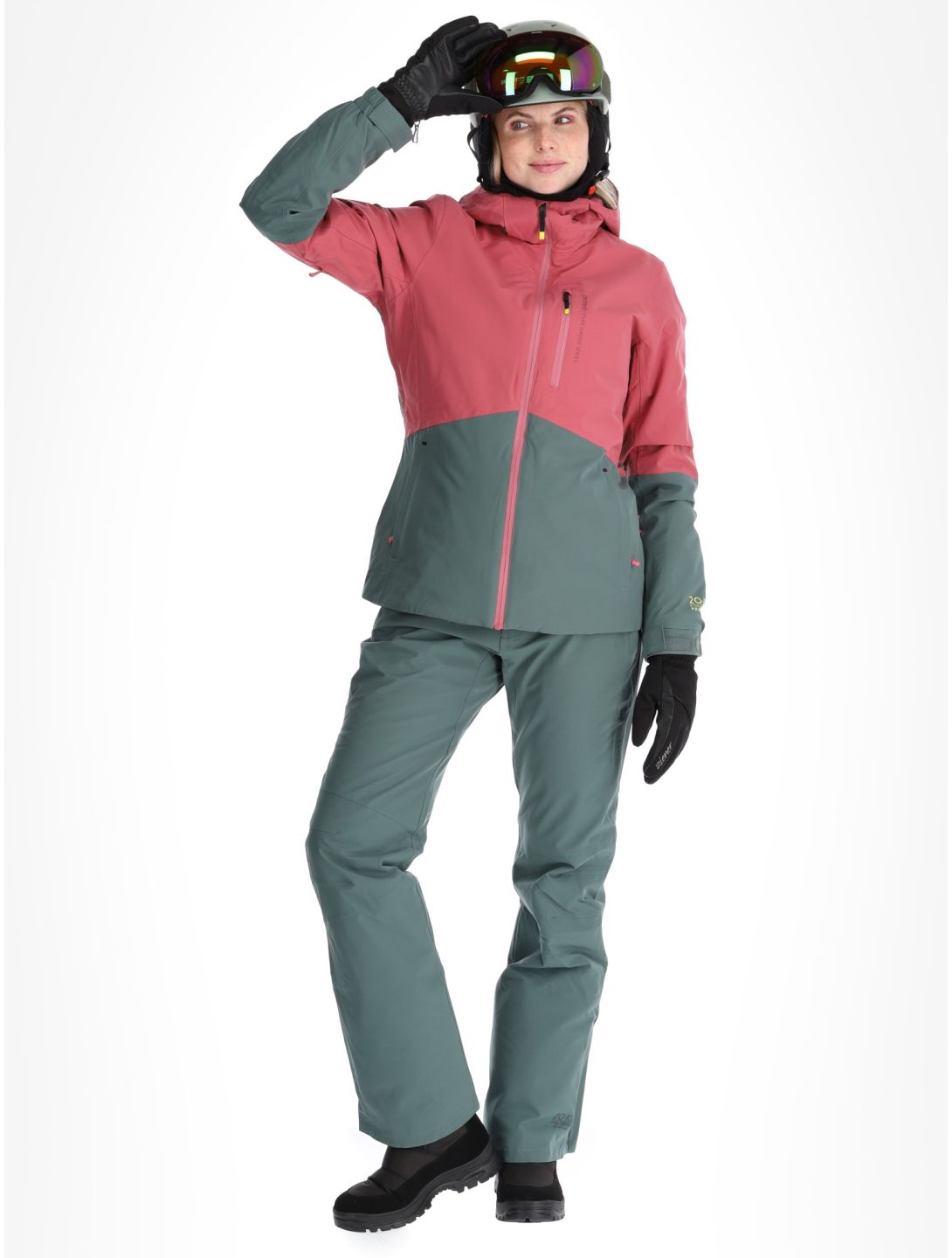 Protest, PRTDISK ski jacket women Rose Dust green, pink 