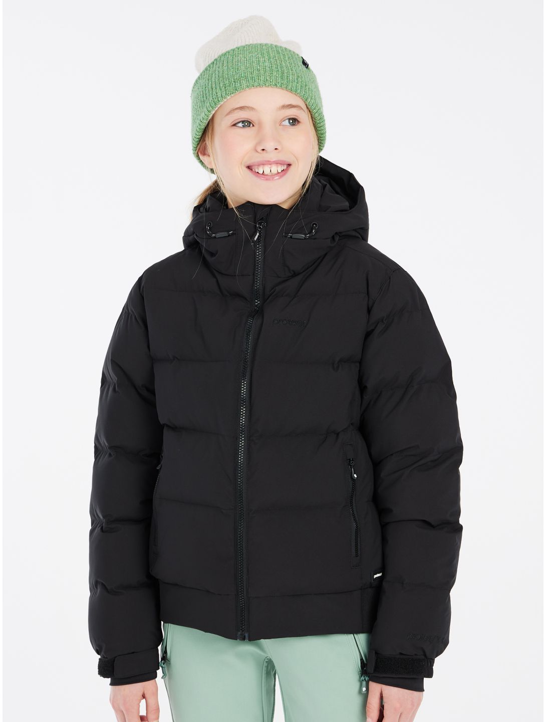 Protest, PRTELINY JR ski jacket kids True Black black 