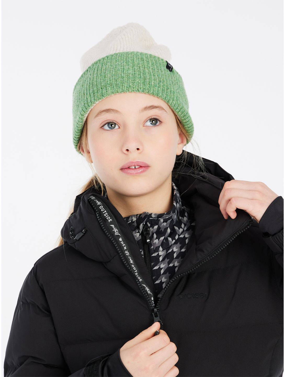 Protest, PRTELINY JR ski jacket kids True Black black 