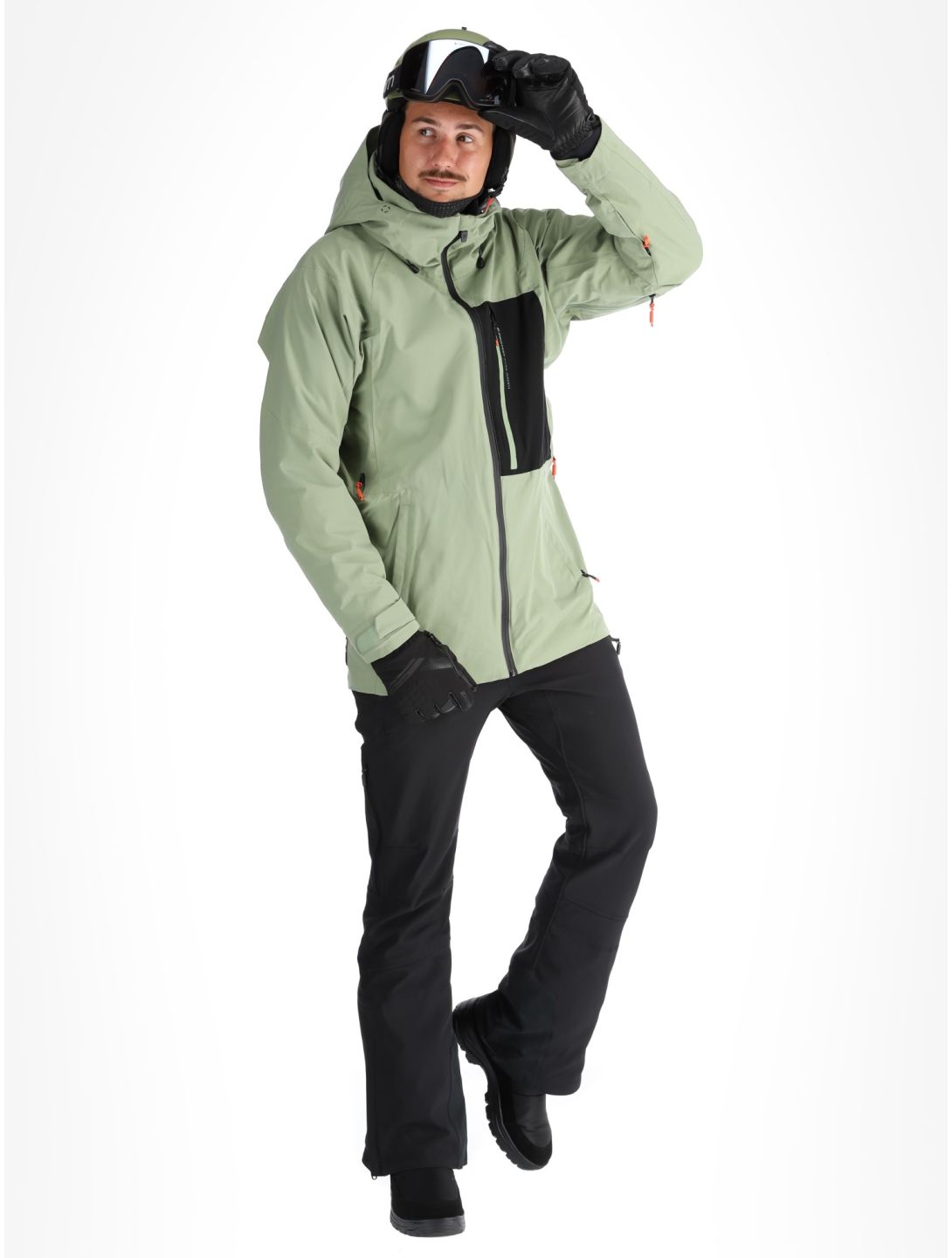 Protest, PRTFOUND ski jacket men Marl Green green 