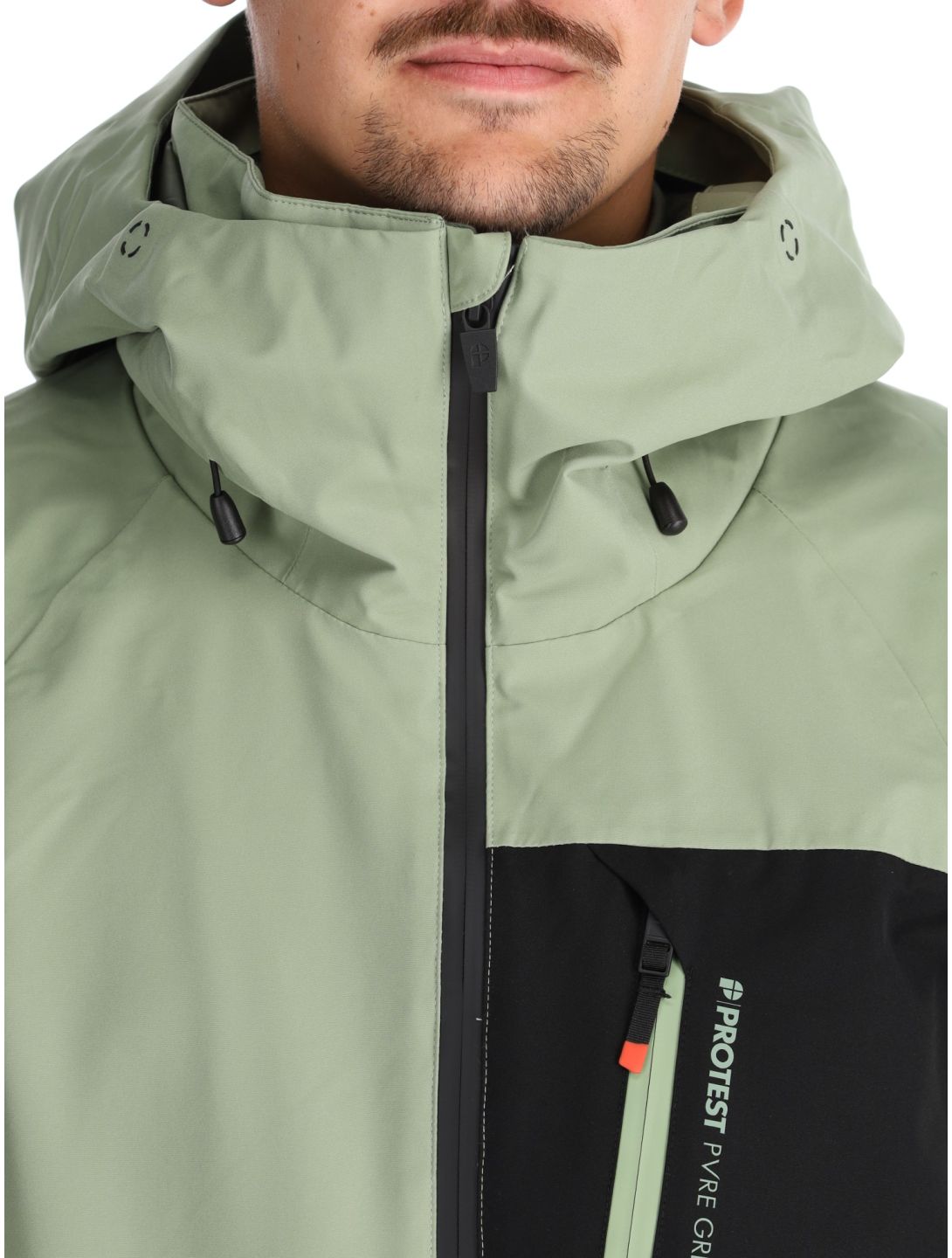 Protest, PRTFOUND ski jacket men Marl Green green 