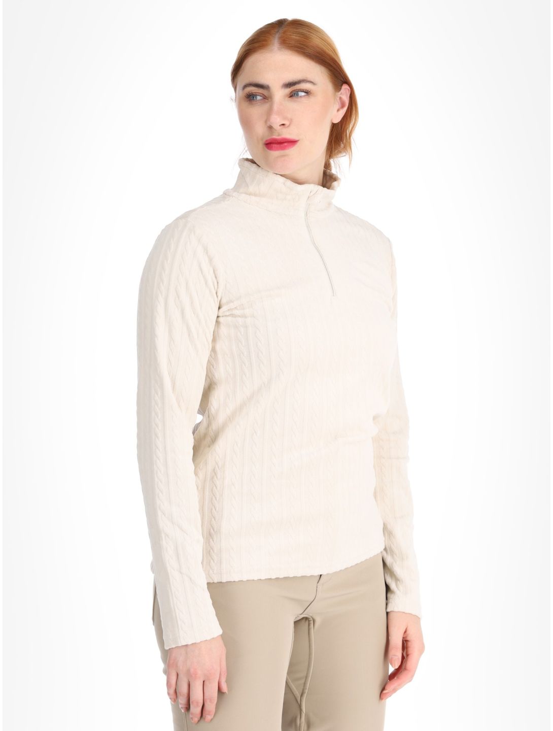 Protest, PRTGAIL 1/4 zip pullover women Kitoff White white 