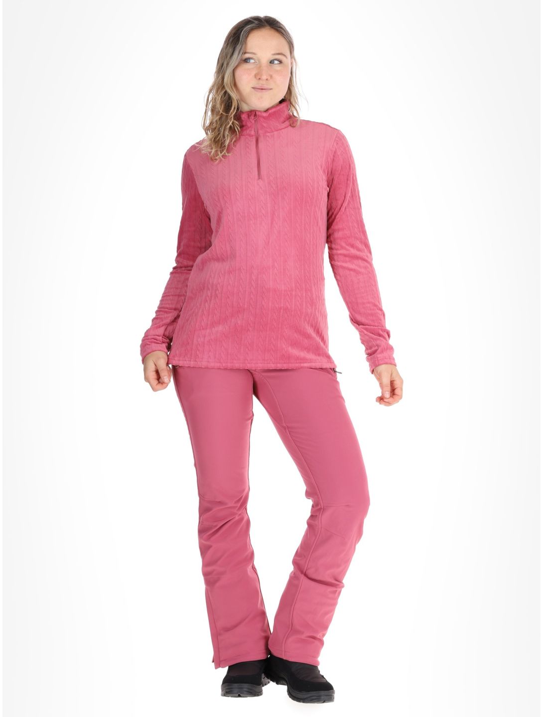 Protest, PRTGAIL 1/4 zip pullover women Rose Dust pink 