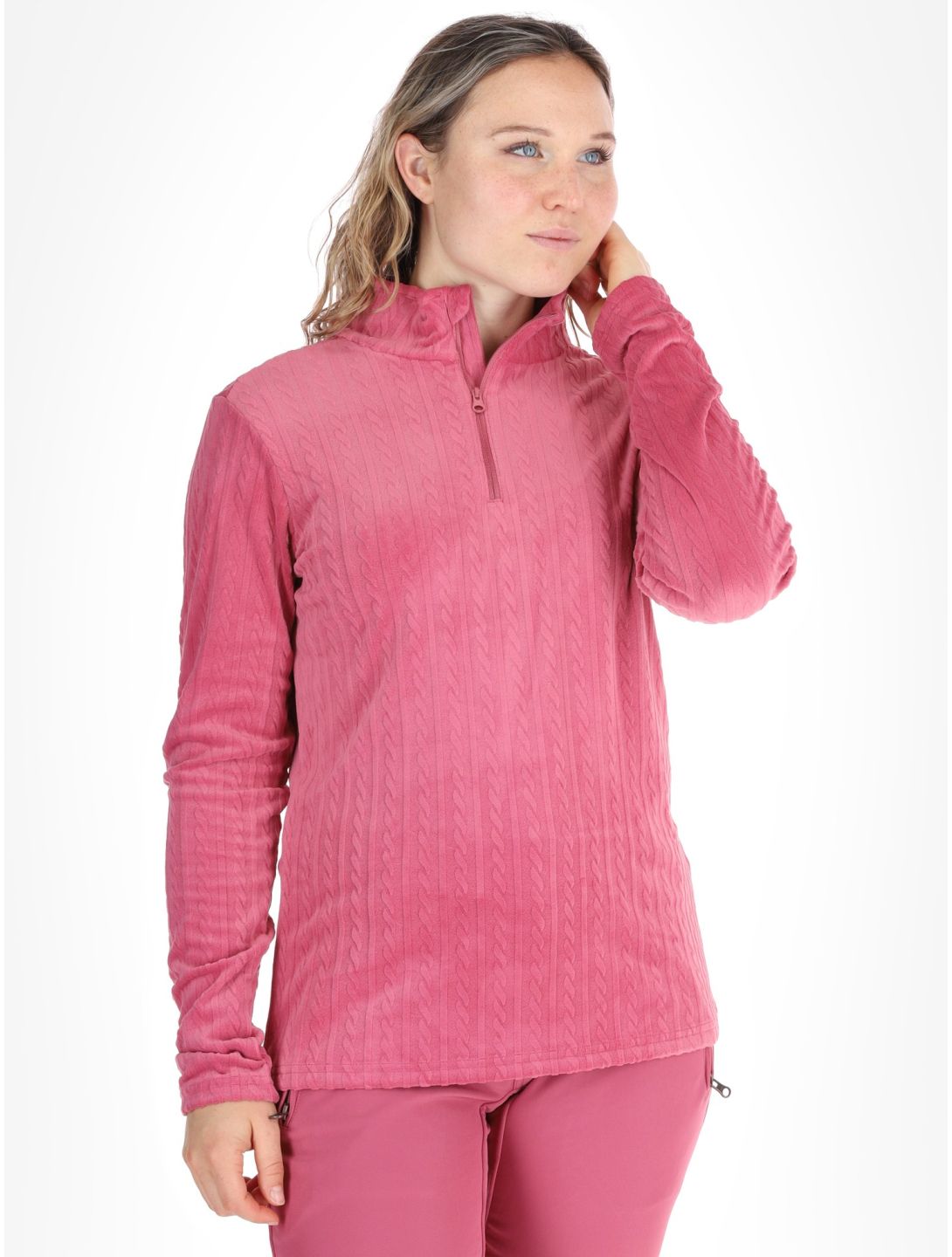 Protest, PRTGAIL 1/4 zip pullover women Rose Dust pink 