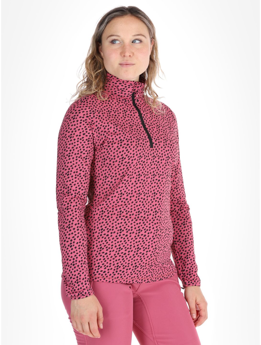 Protest, PRTKACEY 1/4 zip pullover women Rose Dust pink 