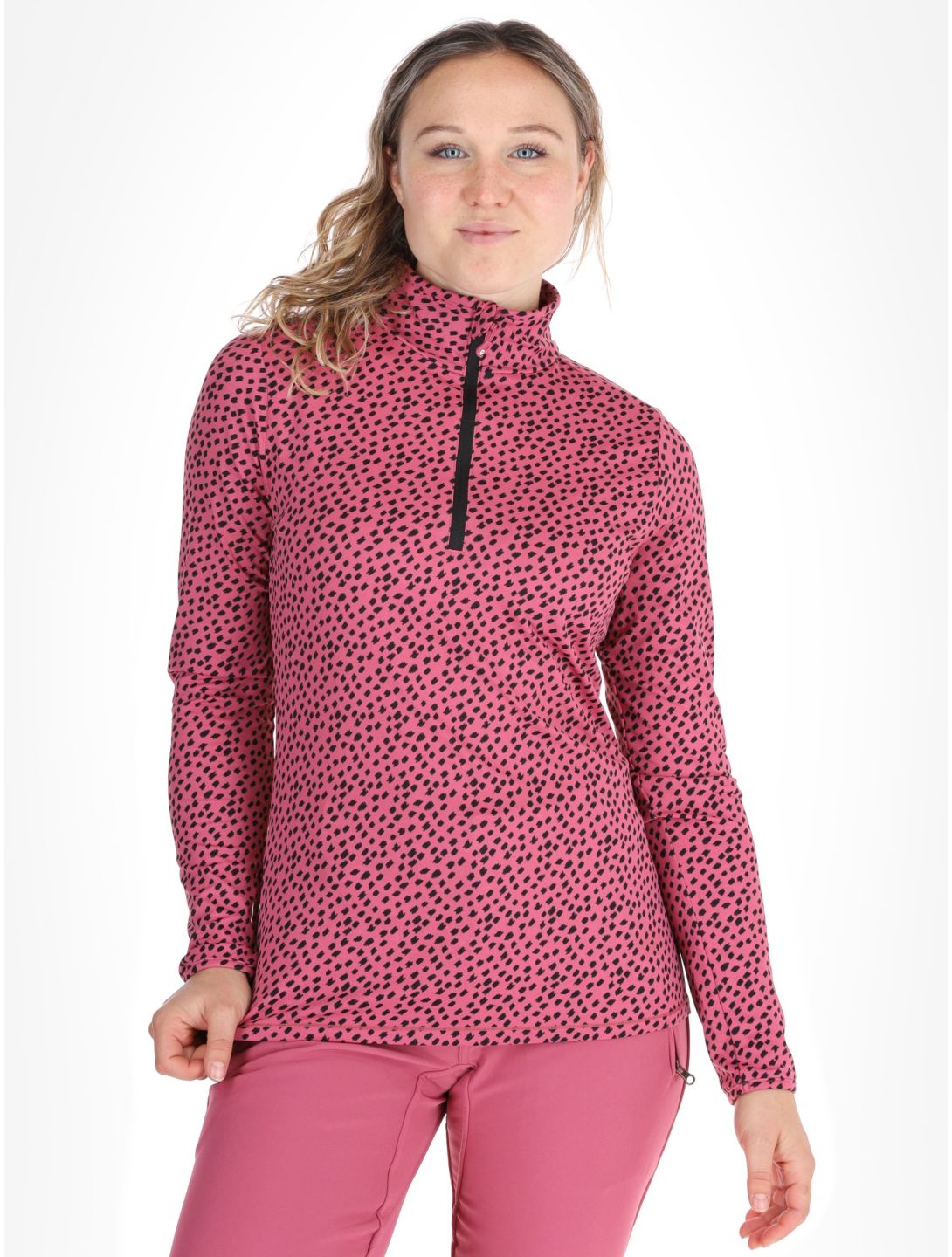 Protest, PRTKACEY 1/4 zip pullover women Rose Dust pink 