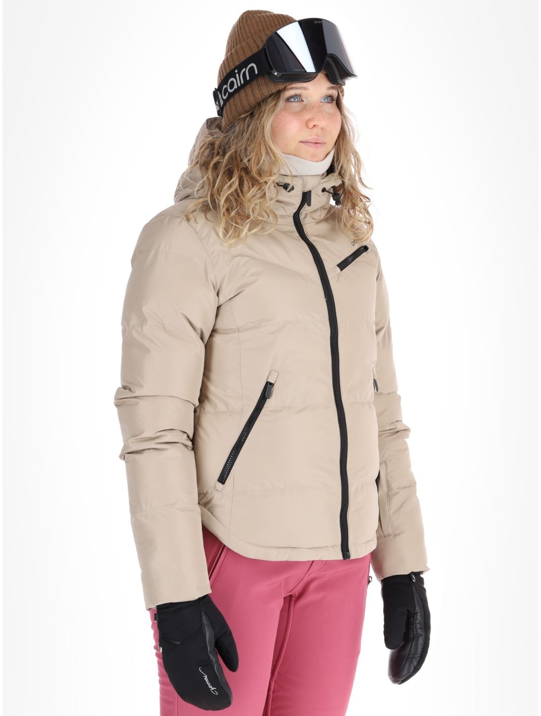 Protest, PRTLUCID ski jacket women Bamboo Beige beige 