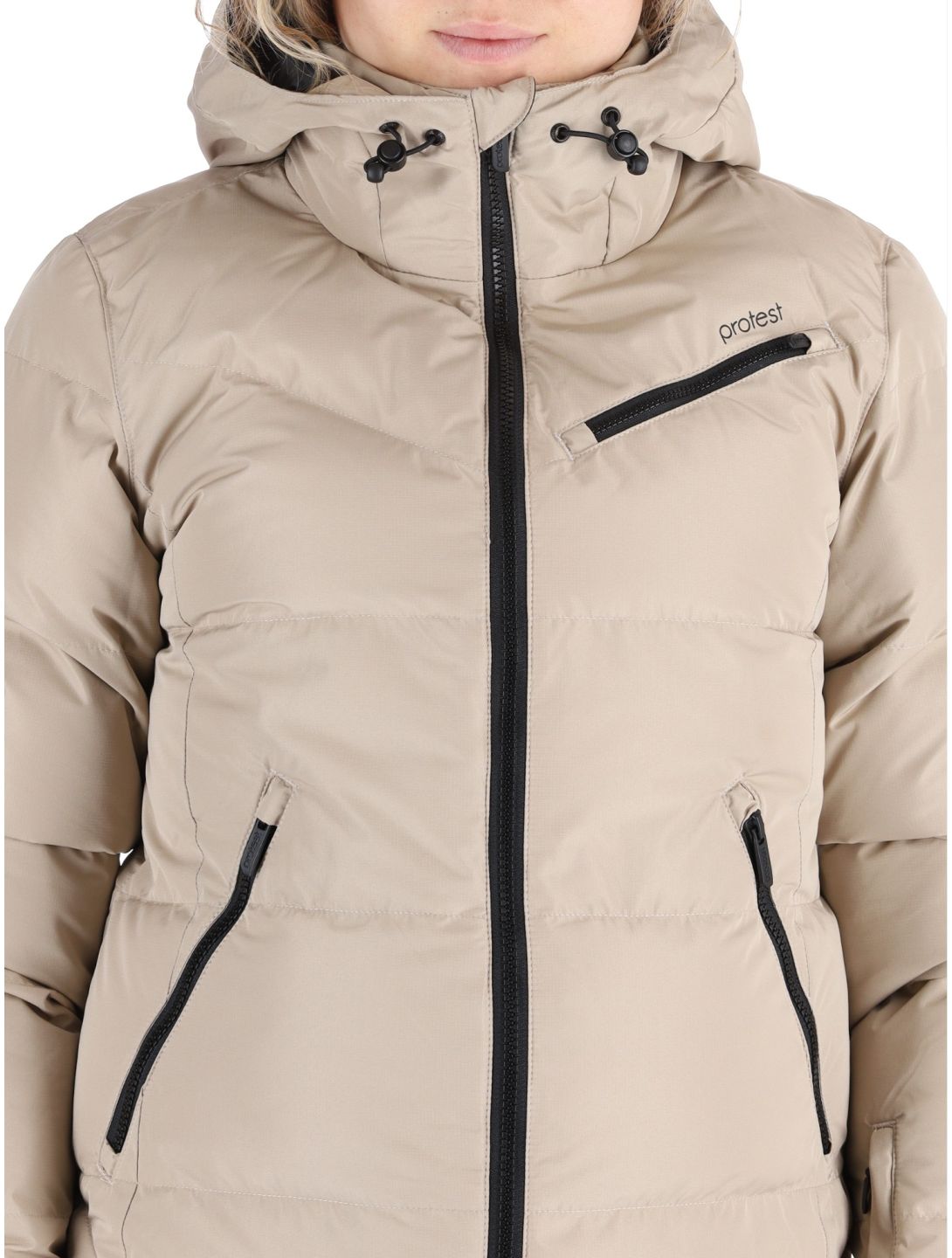 Protest, PRTLUCID ski jacket women Bamboo Beige beige 