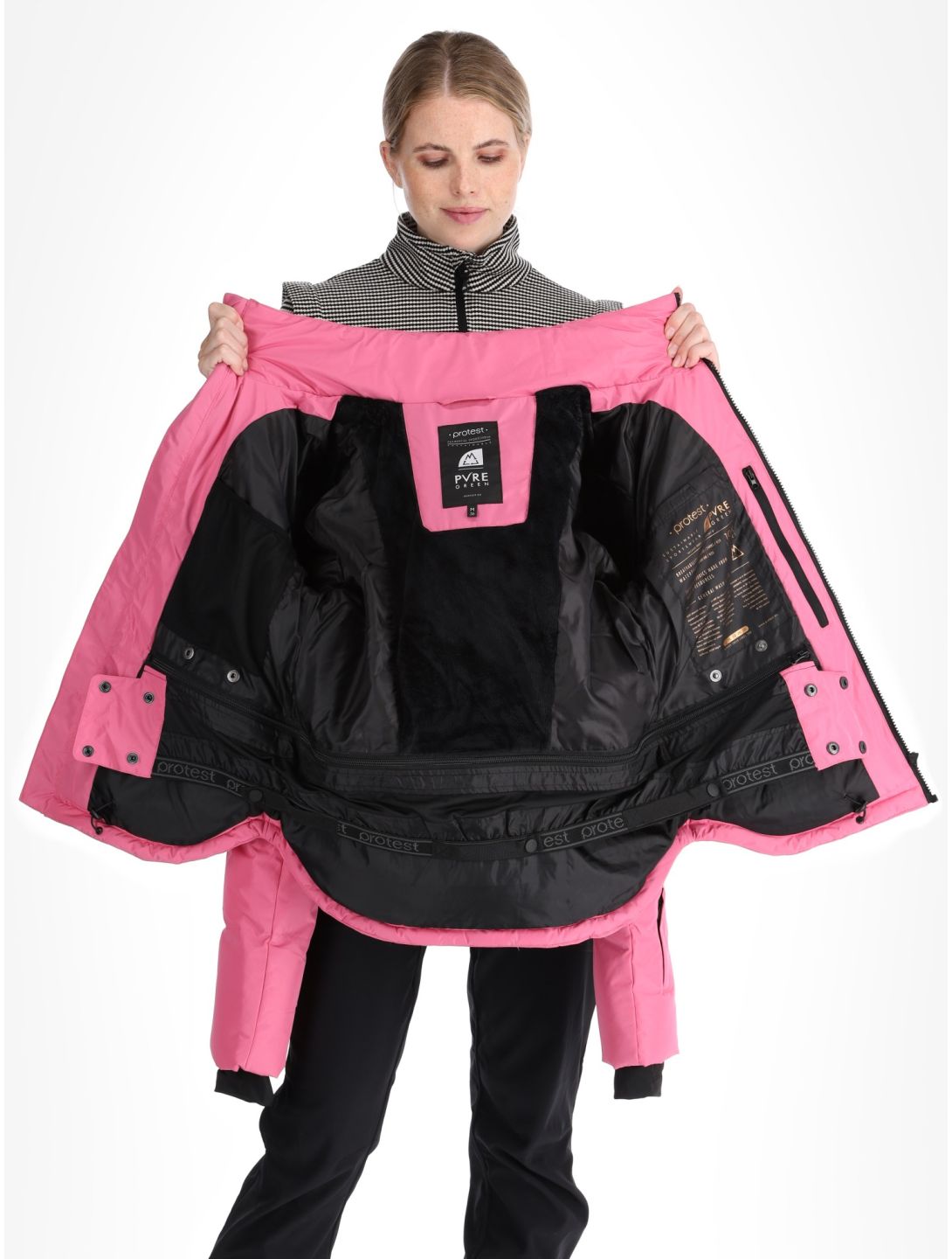 Protest, PRTLUCID ski jacket women Foxy Pink pink 