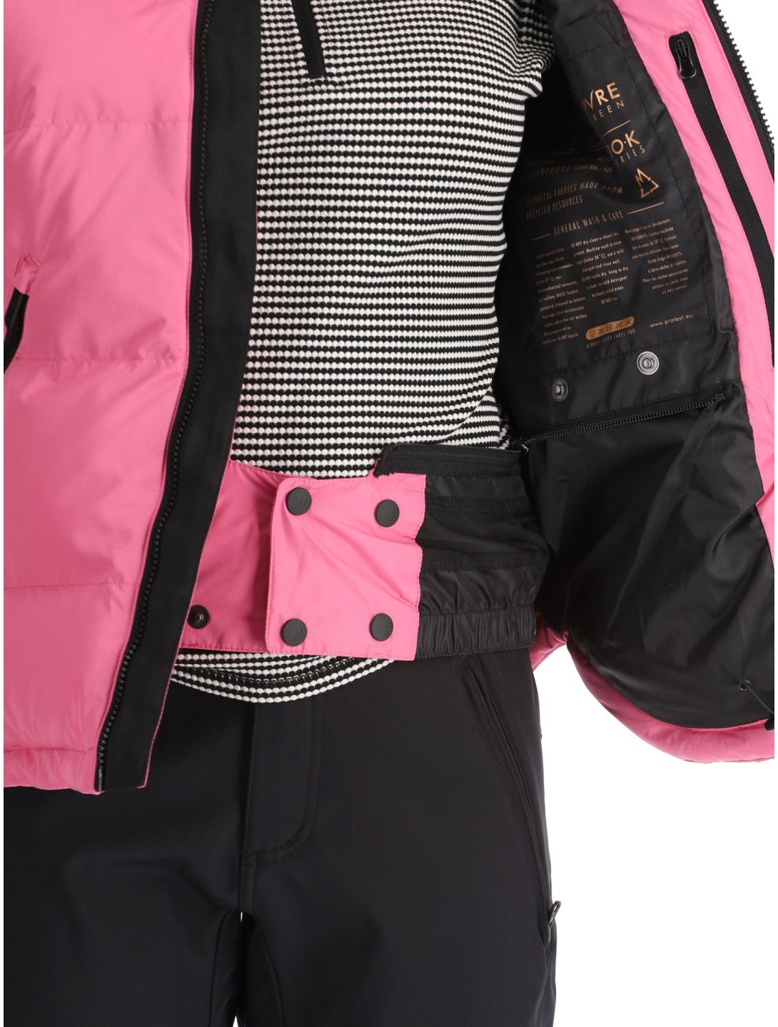 Protest, PRTLUCID ski jacket women Foxy Pink pink 