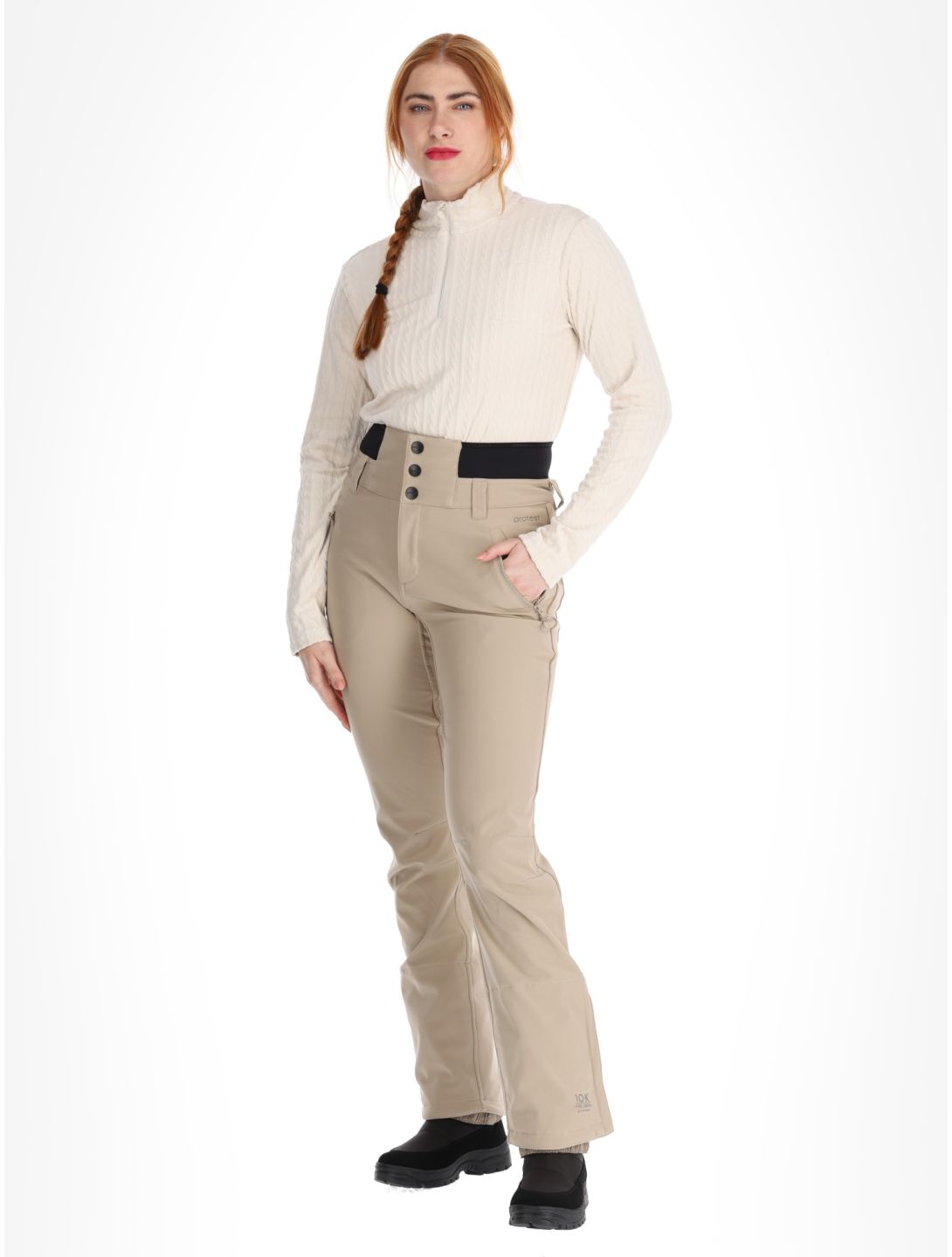 Protest, PRTLULLABYOS ski pants women Bamboo Beige beige 