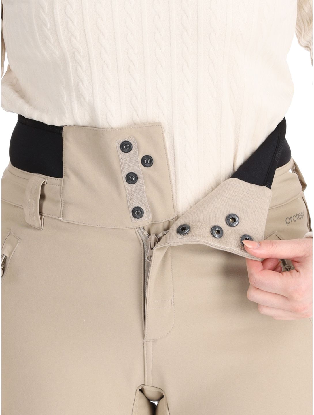 Protest, PRTLULLABYOS ski pants women Bamboo Beige beige 