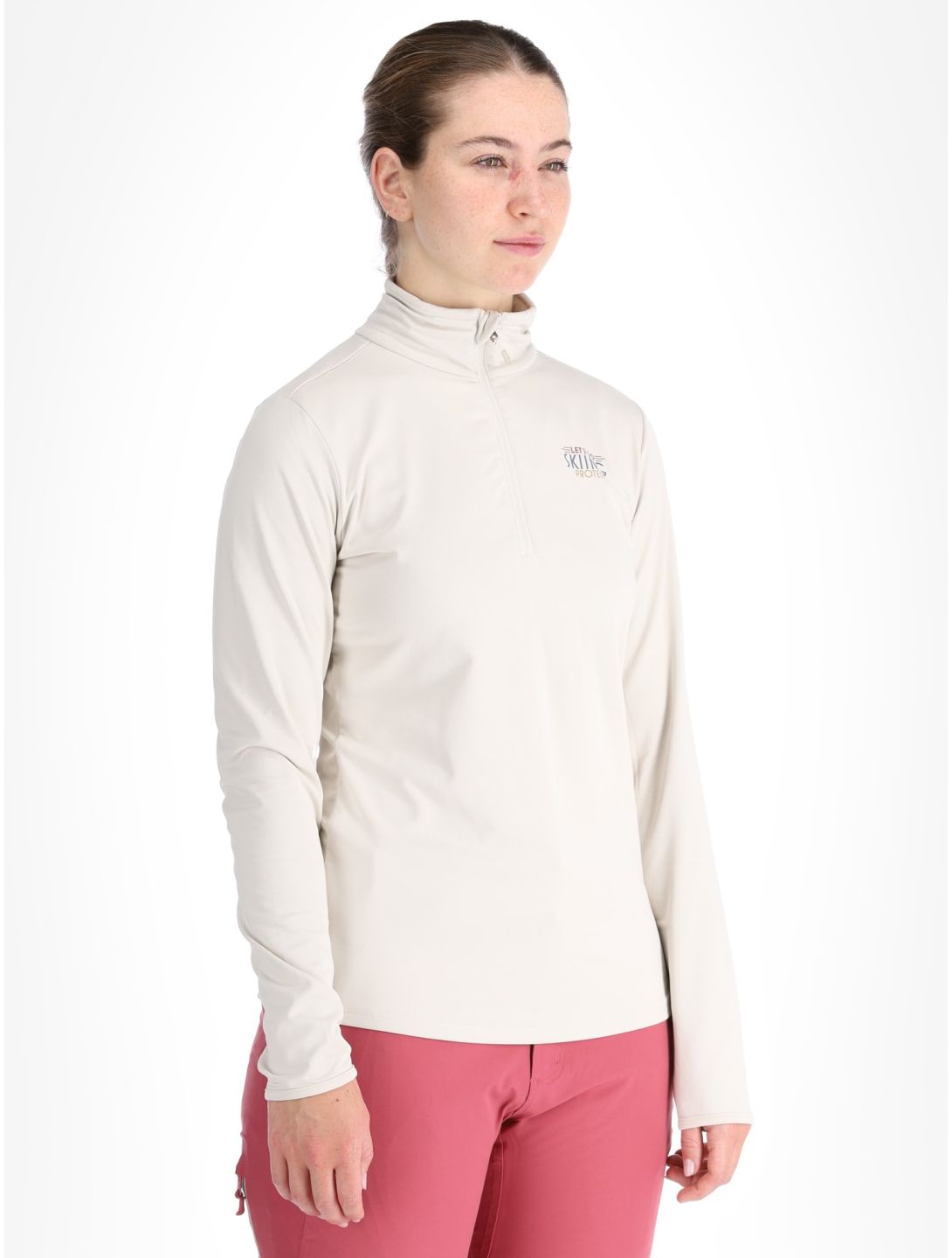 Protest, PRTLUNAR 1/4 zip pullover women Kitoff White white 