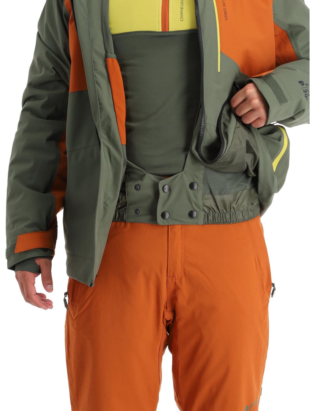 Protest, Prtmandro ski jacket men Thyme green 