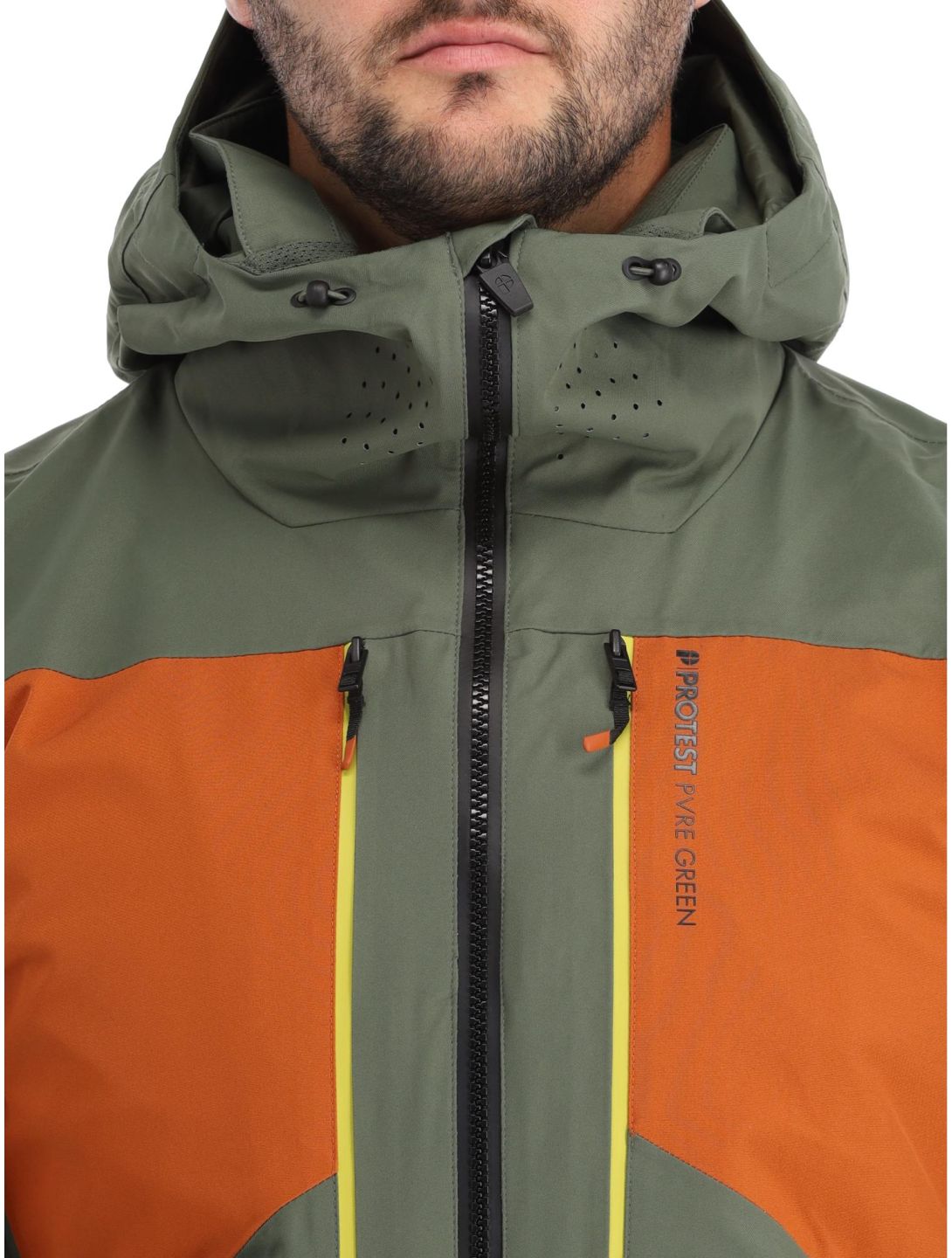 Protest, Prtmandro ski jacket men Thyme green 