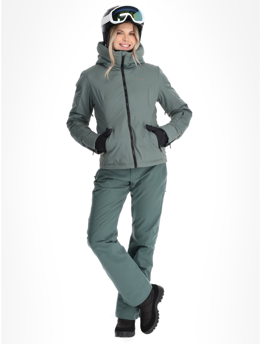 Protest, PRTMERCURY ski jacket women Evergreen green 