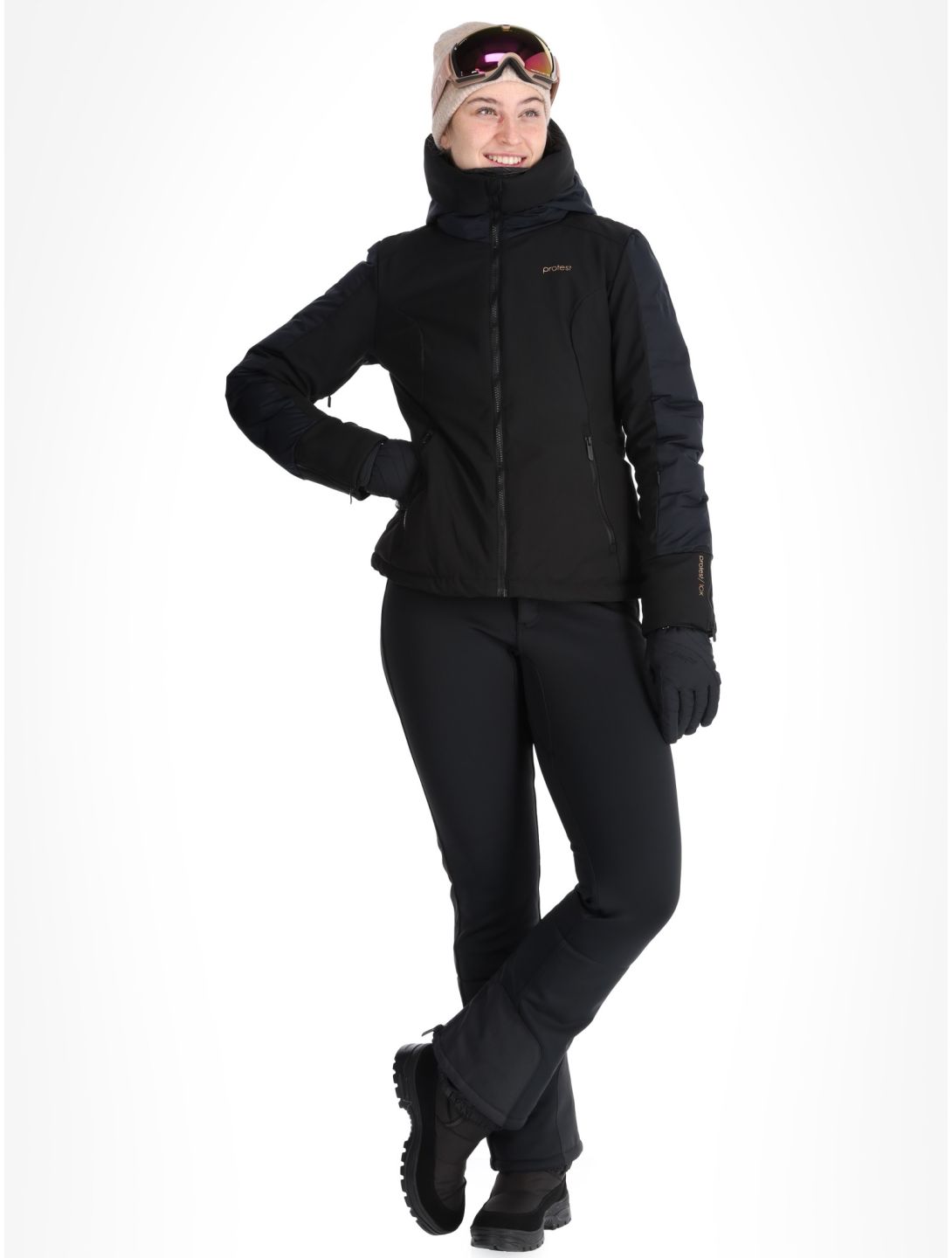 Protest, PRTMERCURY ski jacket women True Black black 