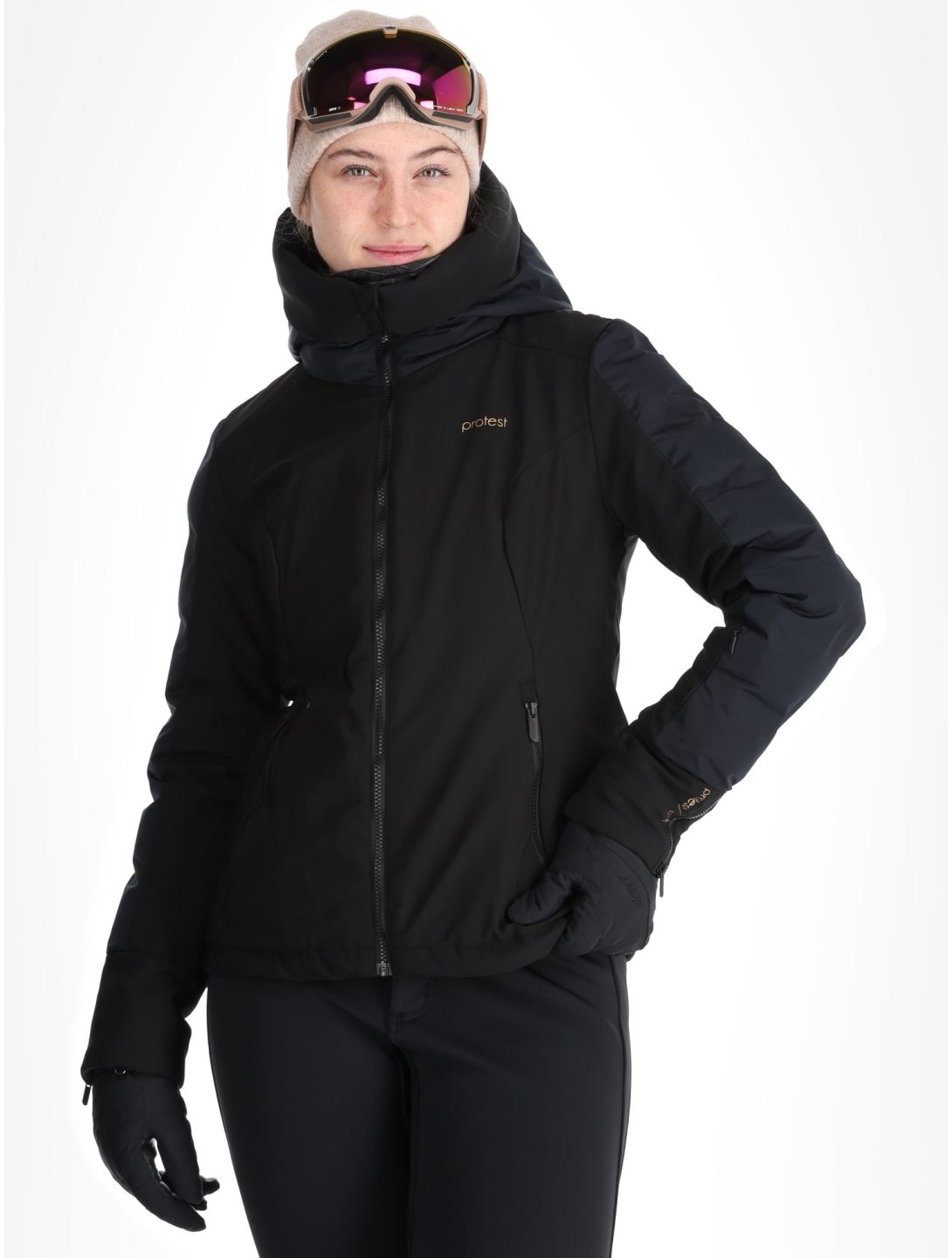 Protest, PRTMERCURY ski jacket women True Black black 