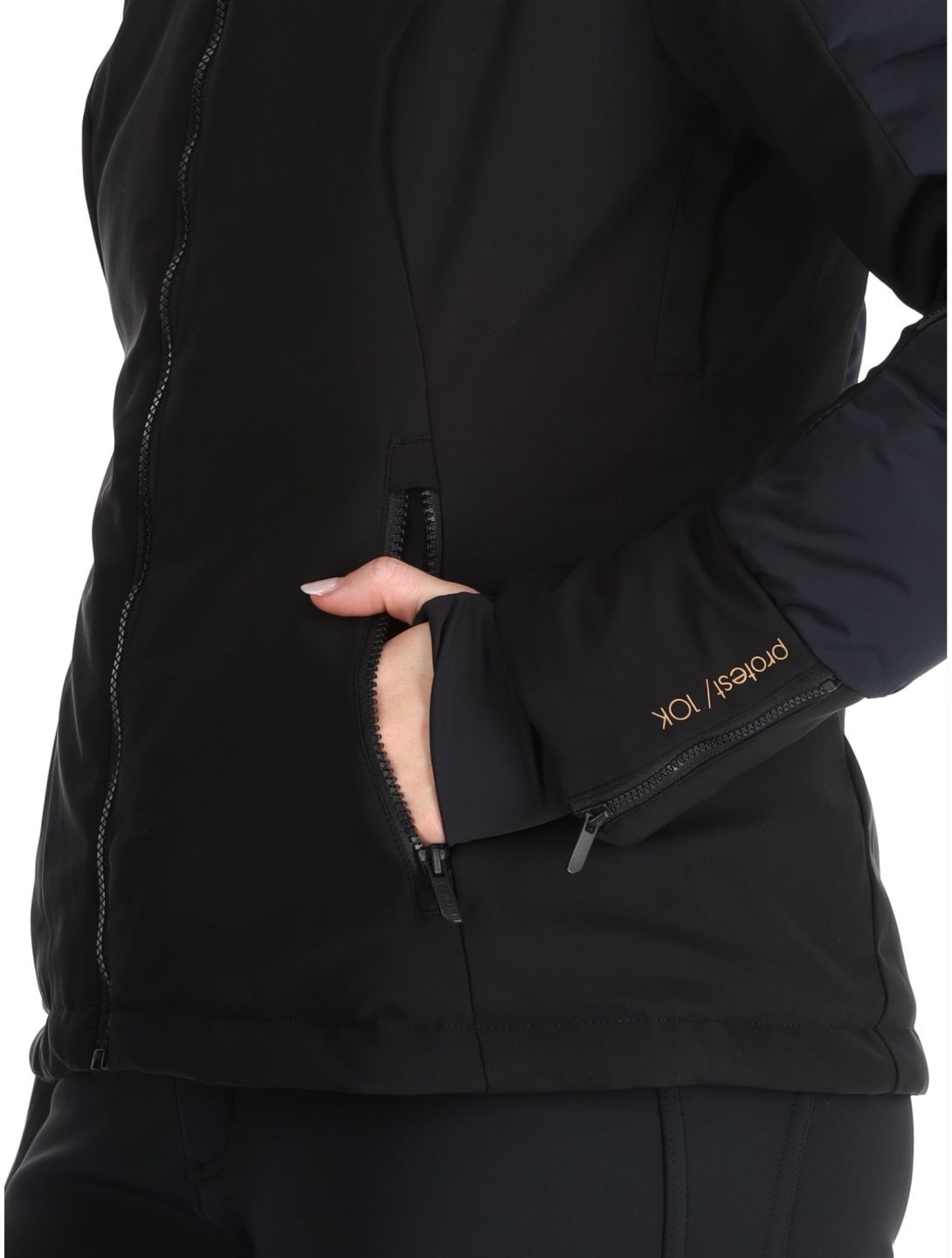 Protest, PRTMERCURY ski jacket women True Black black 