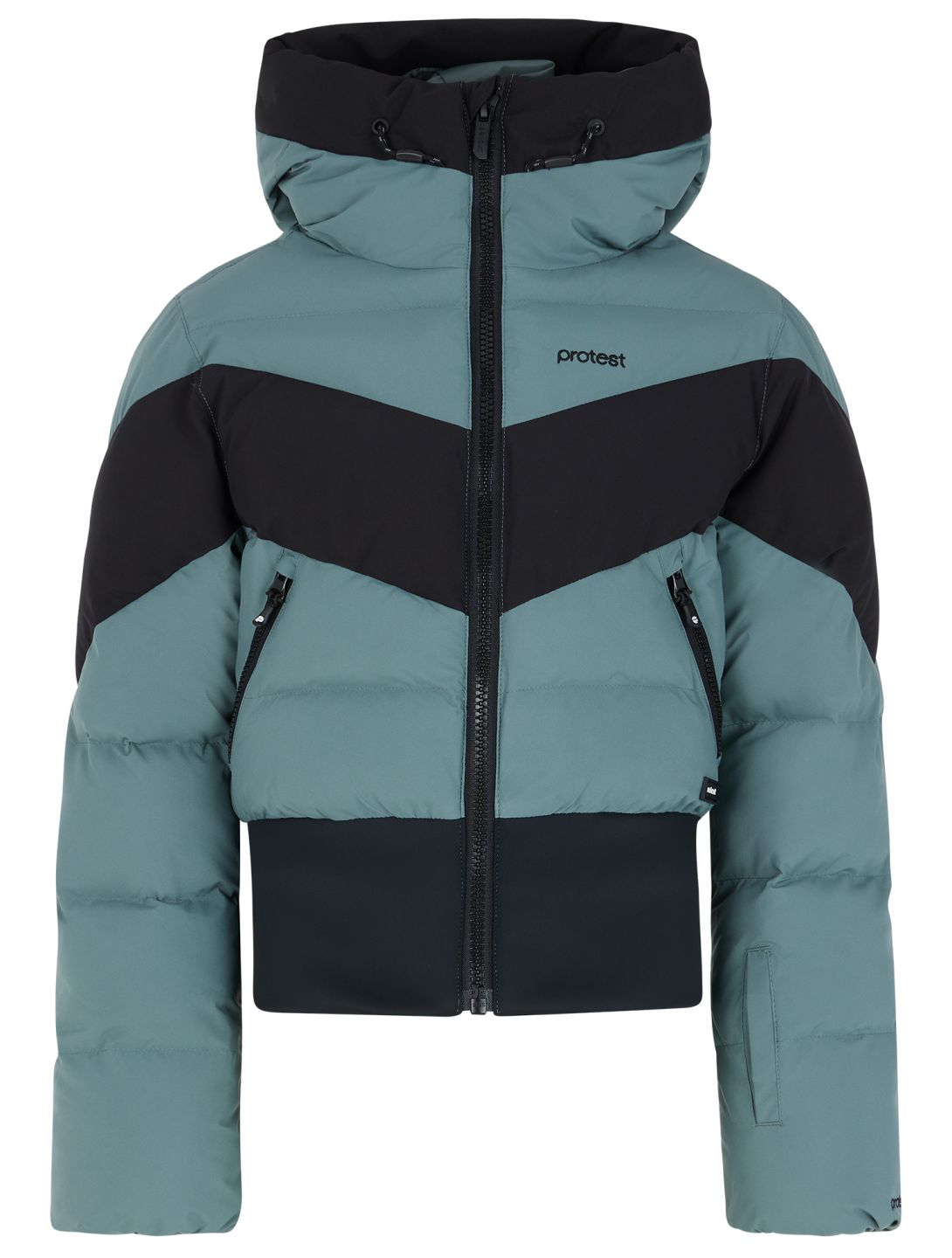 Protest, PRTMILOU JR ski jacket kids Evergreen black, green 