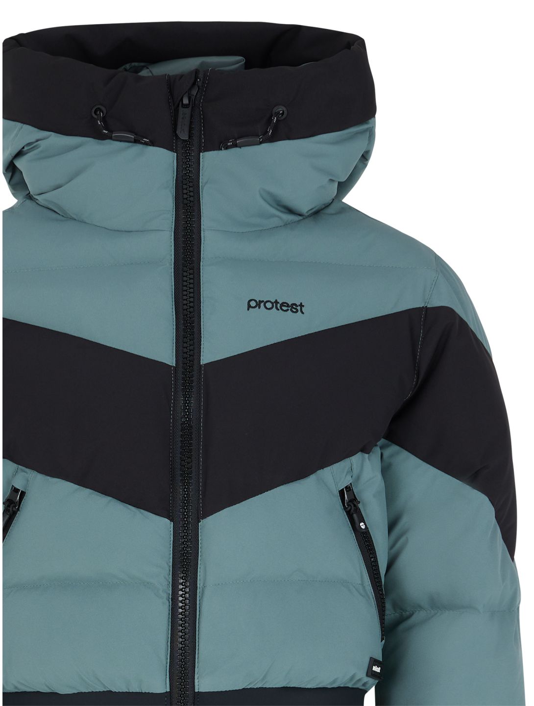 Protest, PRTMILOU JR ski jacket kids Evergreen black, green 