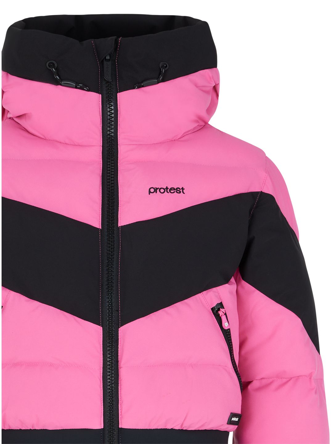 Protest, PRTMILOU JR ski jacket kids Foxy Pink black, pink 