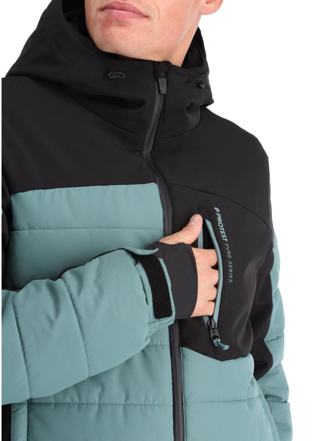 Protest, Prtmount ski jacket men Atlantic Green green 