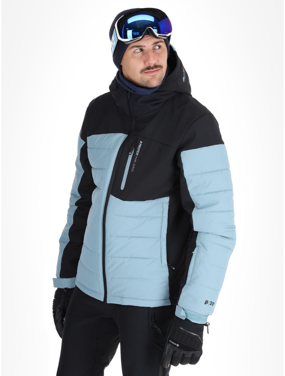 Protest, PRTMOUNT24 ski jacket men Steel Blue blue 