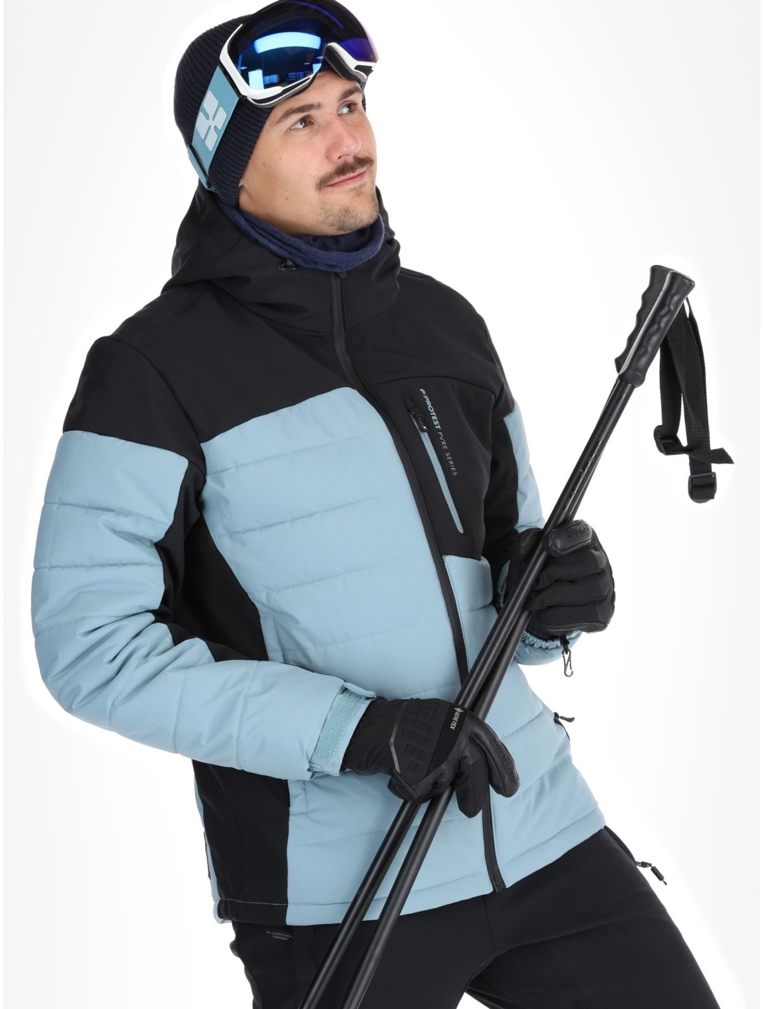 Protest PRTMOUNT24 ski jacket men Steel Blue blue