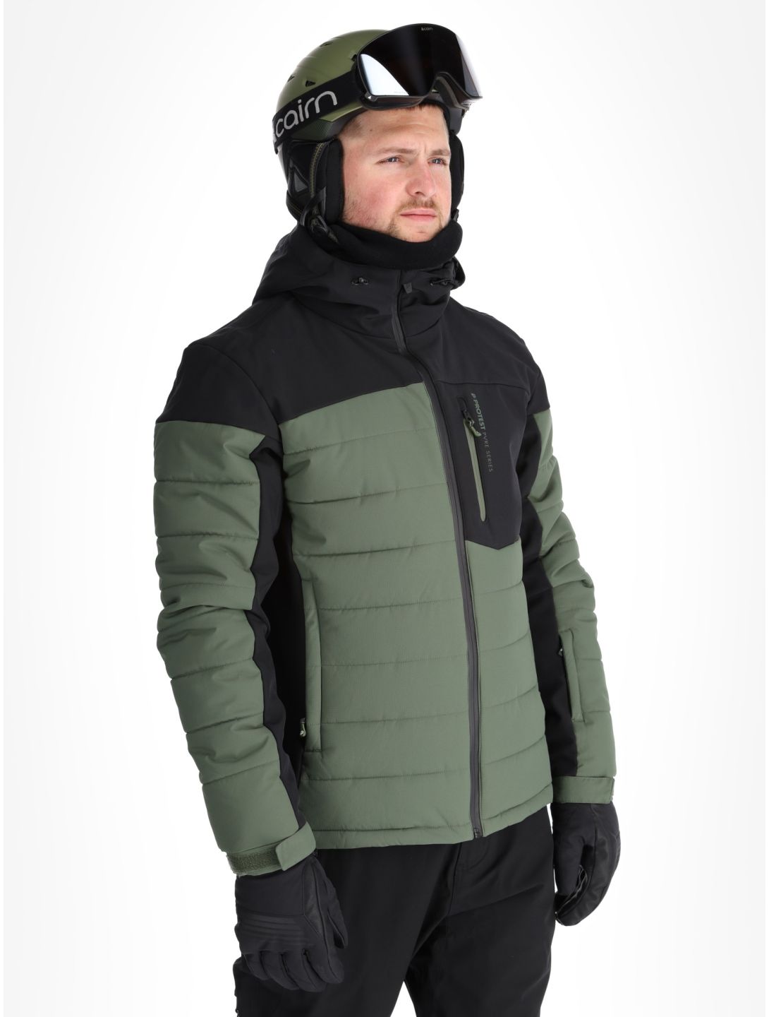 Protest, PRTMOUNT24 ski jacket men Thyme green 