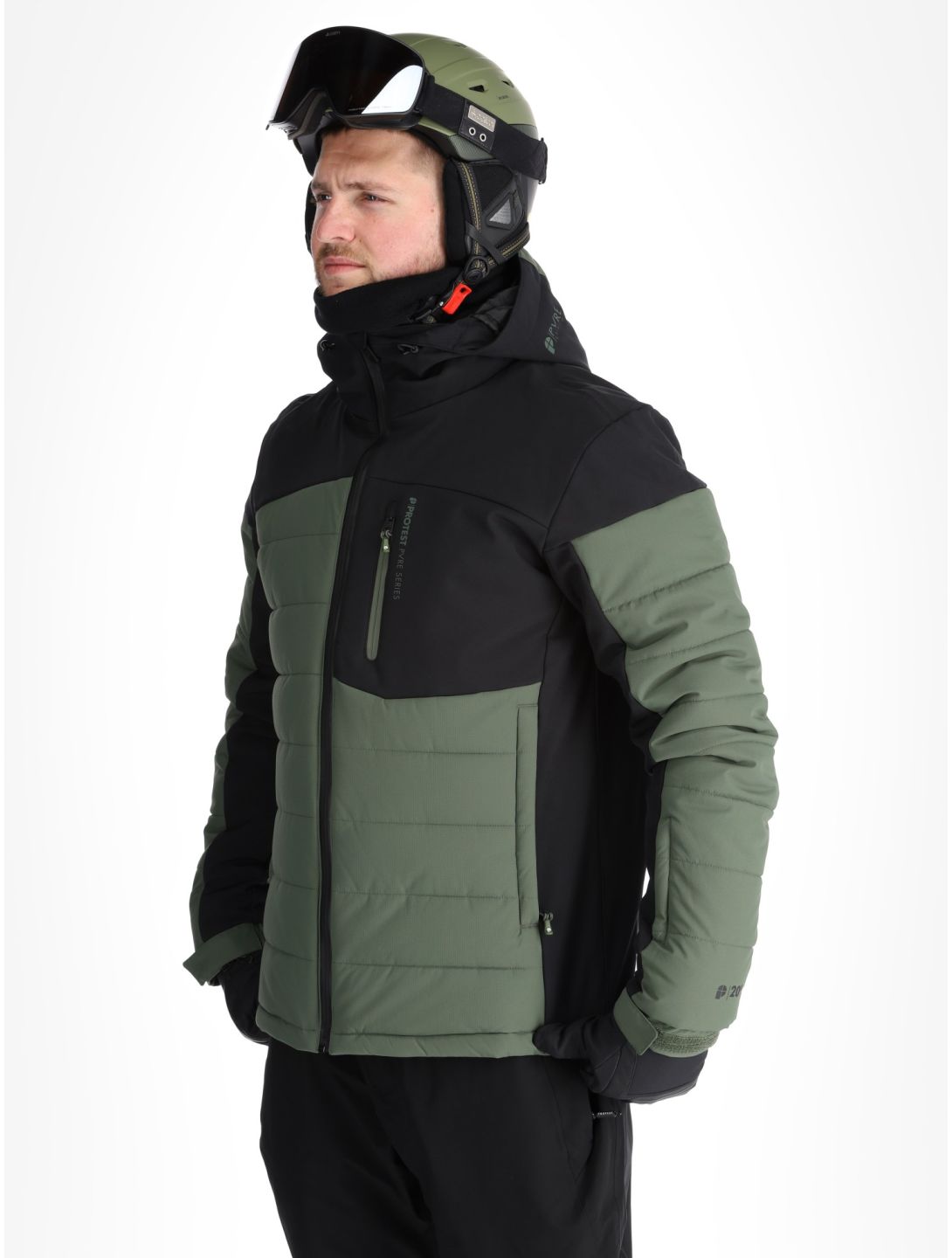 Protest, PRTMOUNT24 ski jacket men Thyme green 