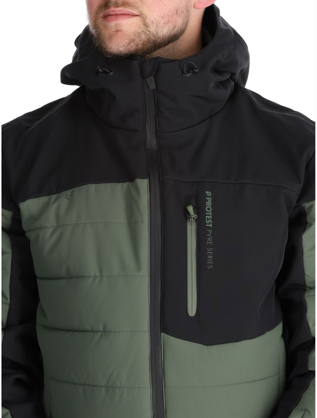 Protest, PRTMOUNT24 ski jacket men Thyme green 