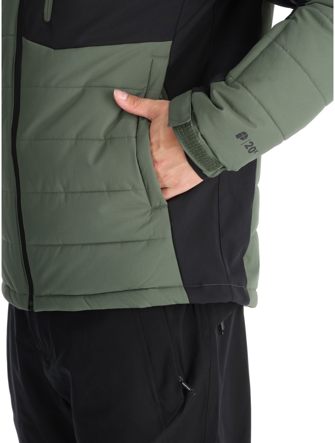 Protest, PRTMOUNT24 ski jacket men Thyme green 