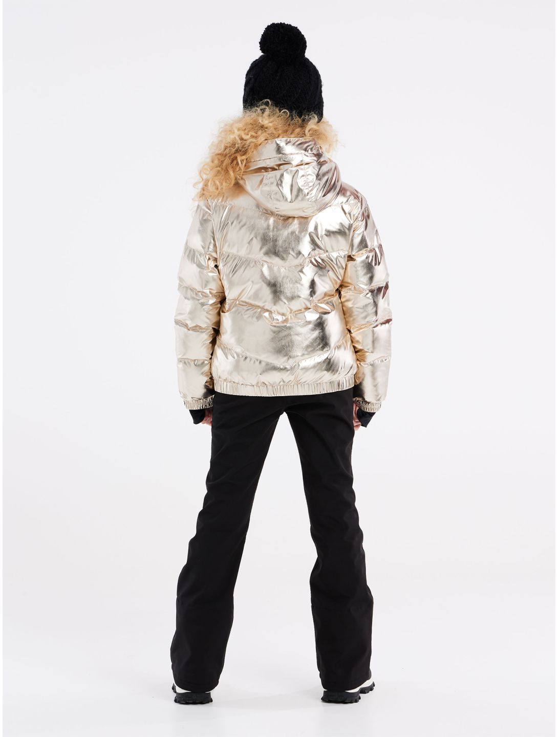 Protest, PRTNELLI JR 24 ski jacket kids Metal Goud 