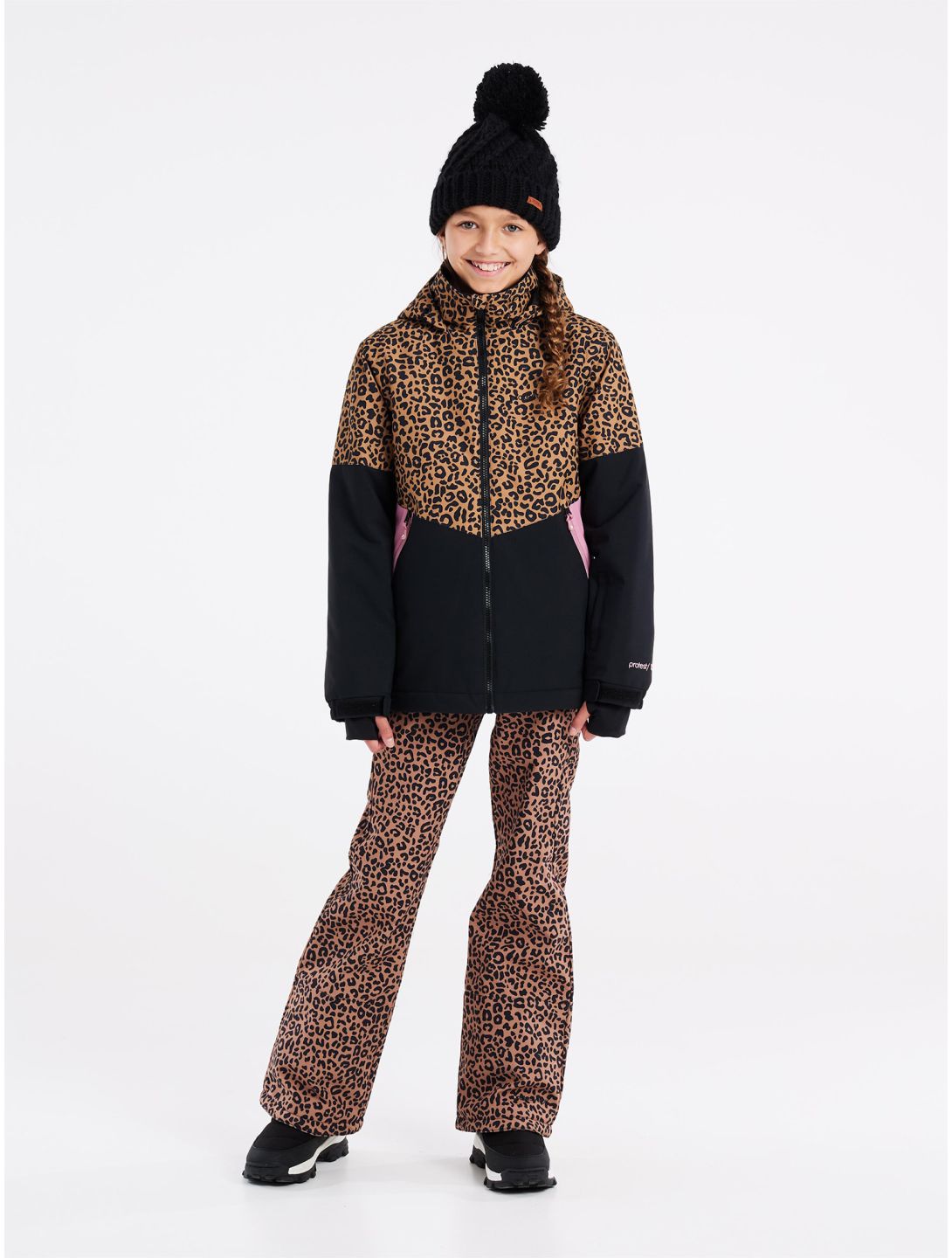 Protest, Prtolalla Jr ski jacket kids True Black black 