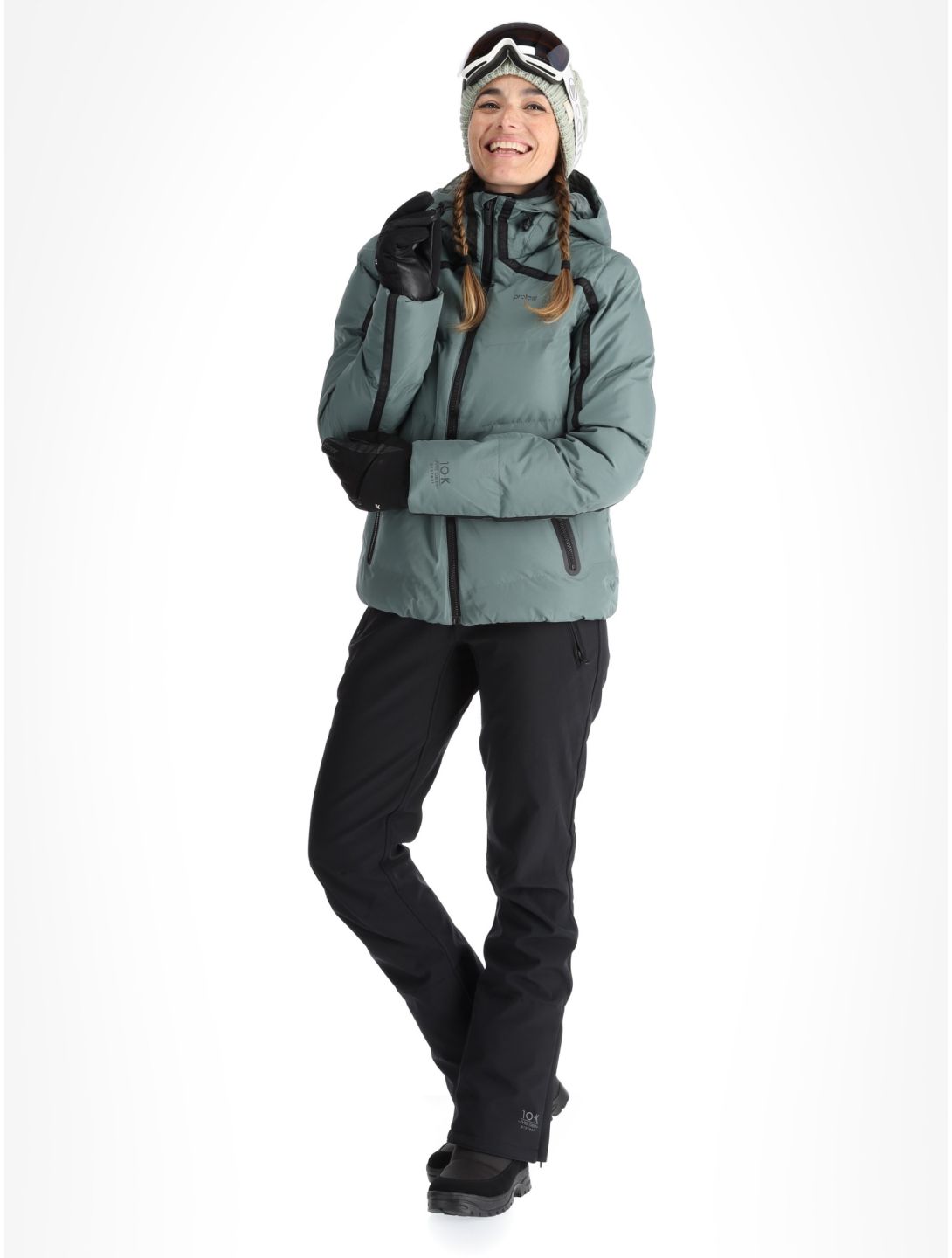 Protest, PRTONYX ski jacket women Evergreen green 