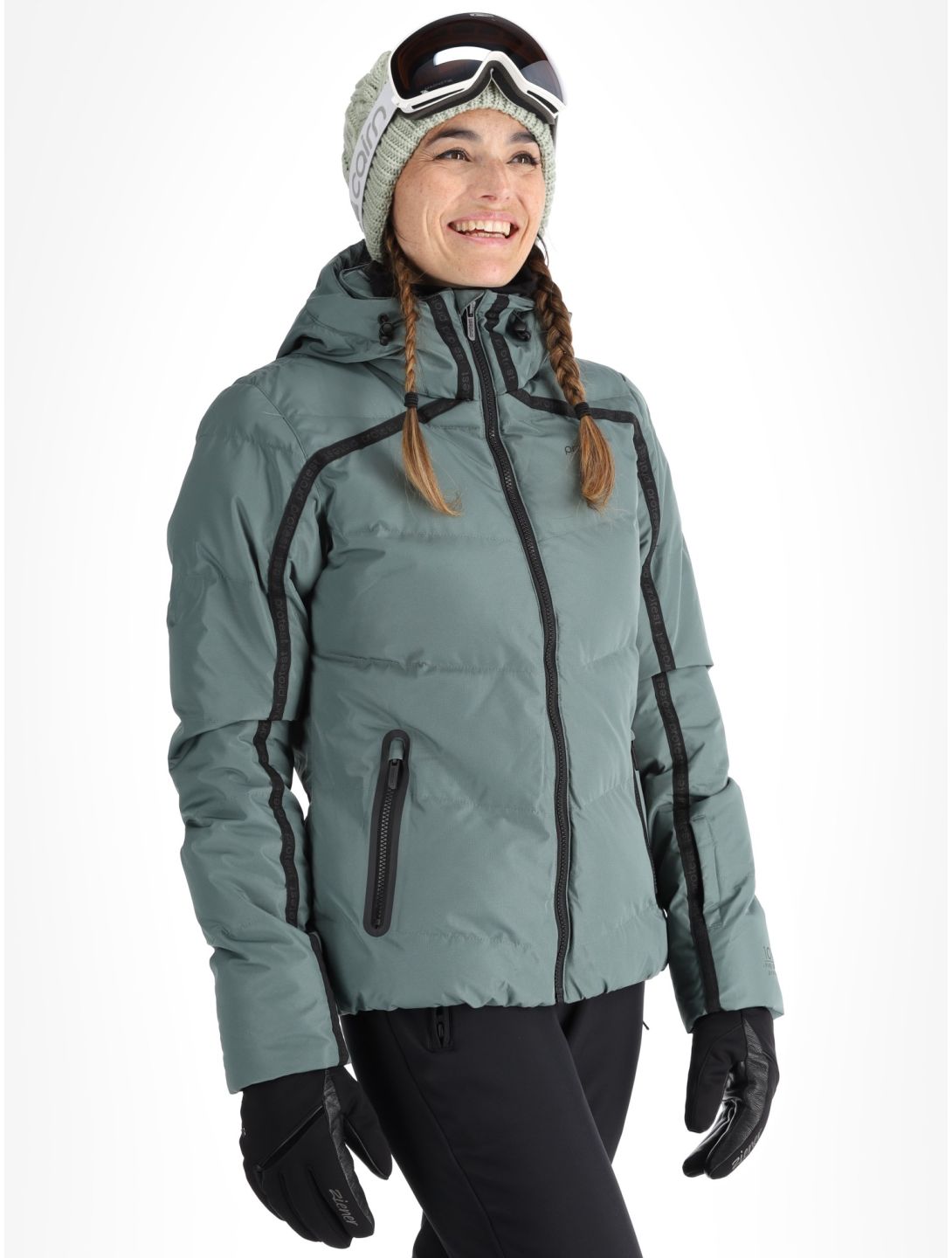 Protest, PRTONYX ski jacket women Evergreen green 