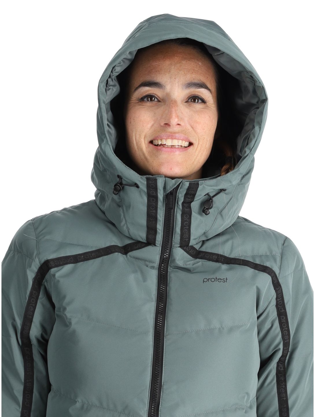 Protest, PRTONYX ski jacket women Evergreen green 