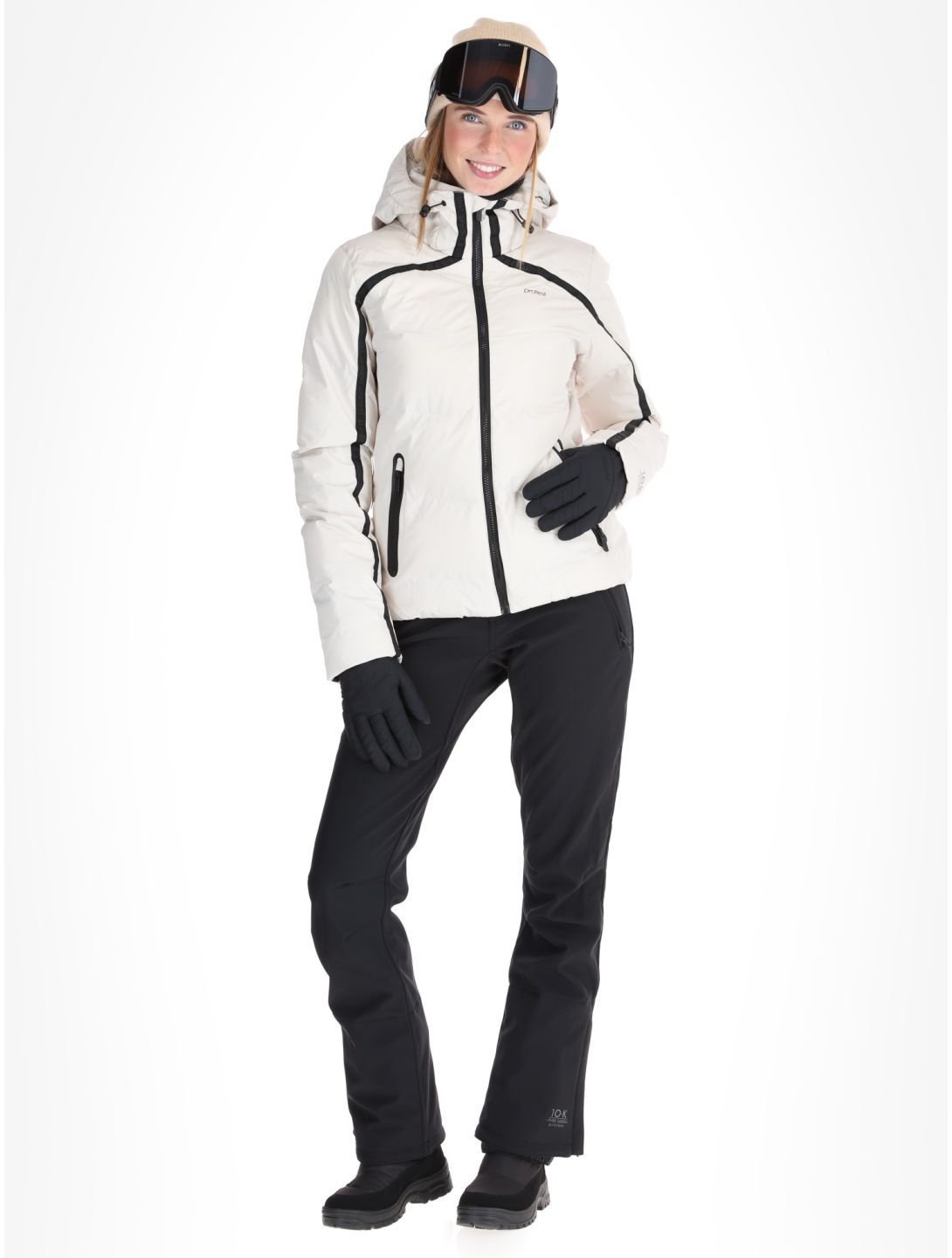 Protest, PRTONYX ski jacket women Kitoff White white 