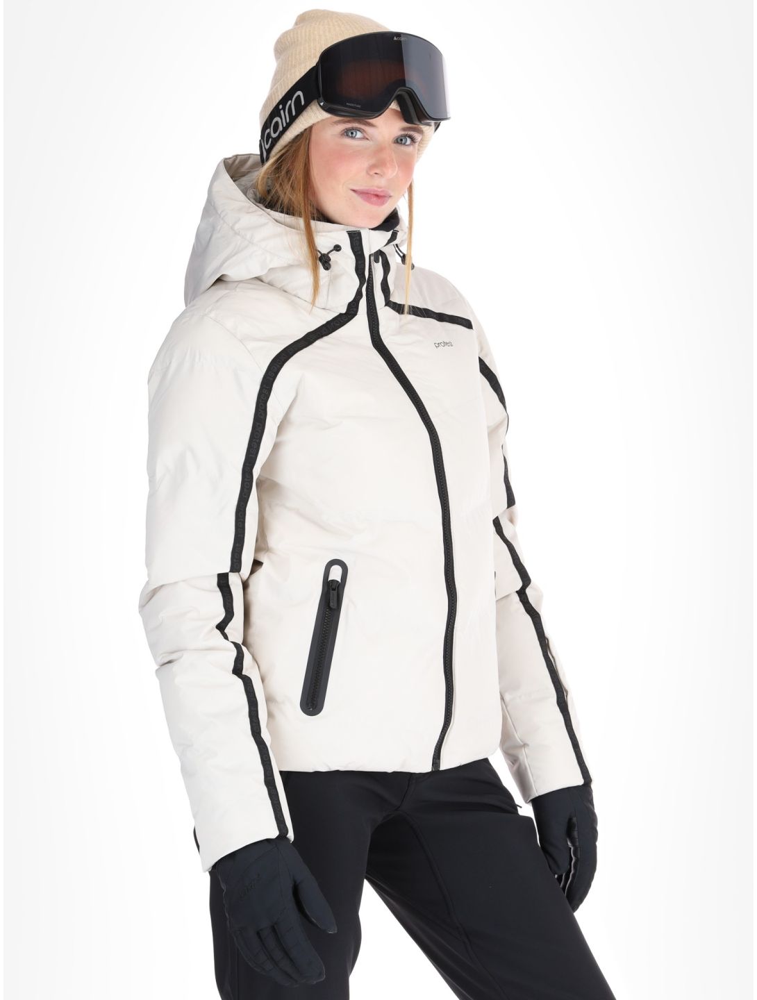 Protest, PRTONYX ski jacket women Kitoff White white 