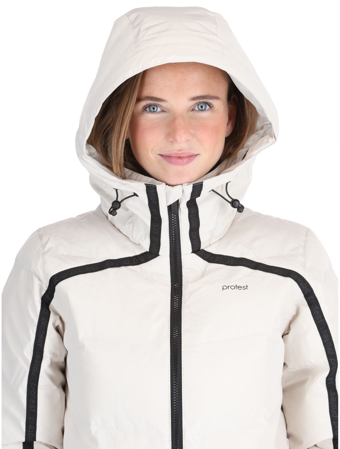 Protest, PRTONYX ski jacket women Kitoff White white 