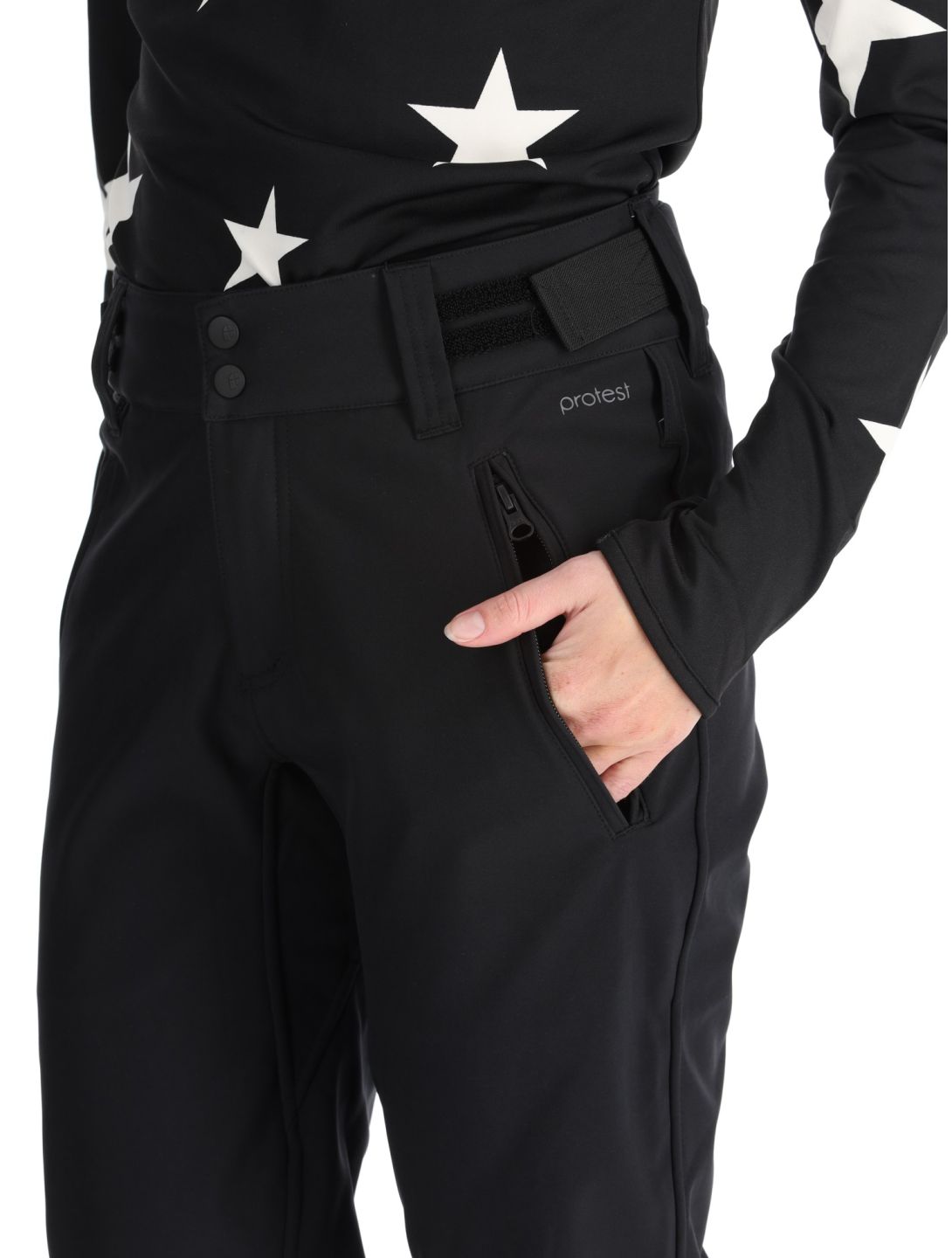 Protest, PRTRELOLE ski pants women True Black black 