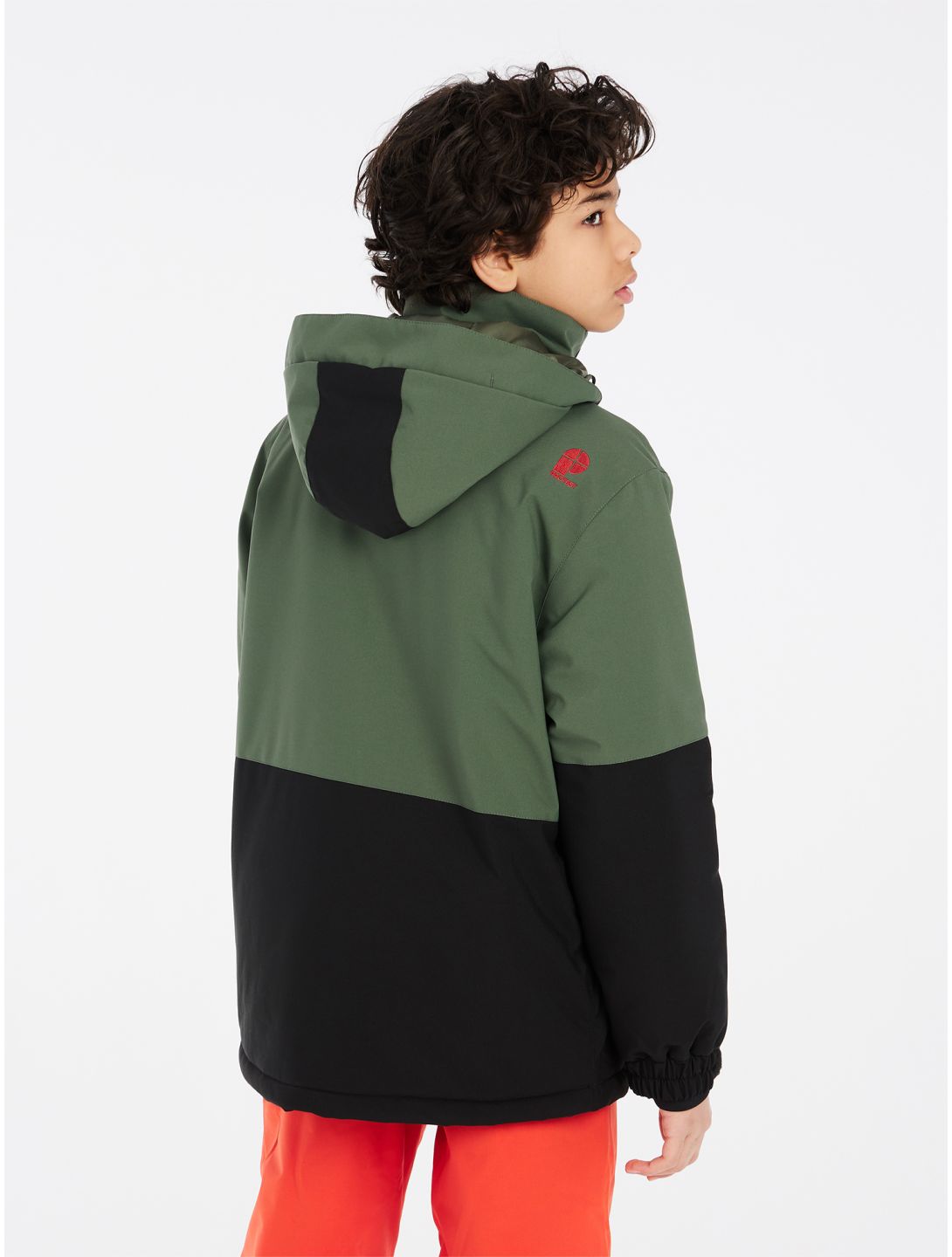 Protest, PRTSAVER JR ski jacket kids Thyme black, green 