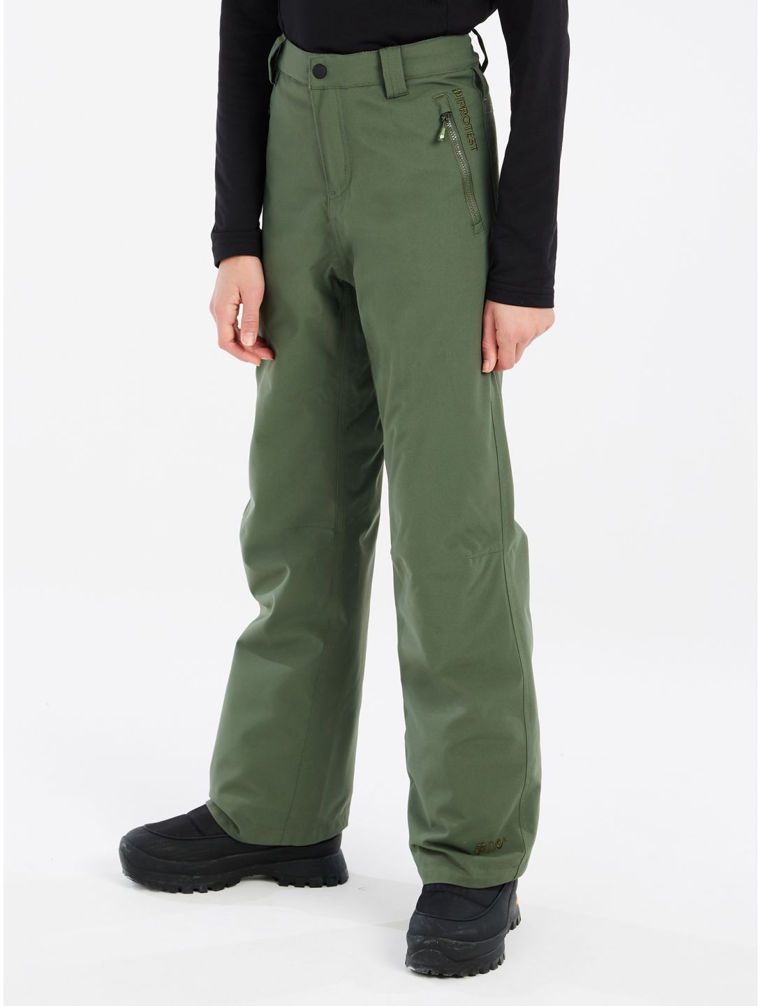 Protest, PRTSTERIO JR ski pants kids Thyme green 