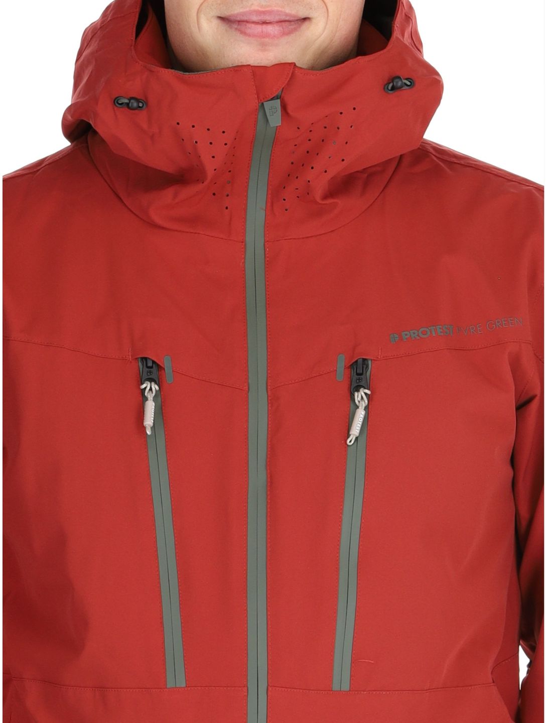 Protest, PRTTIMOTHY ski jacket men Barn Red red 